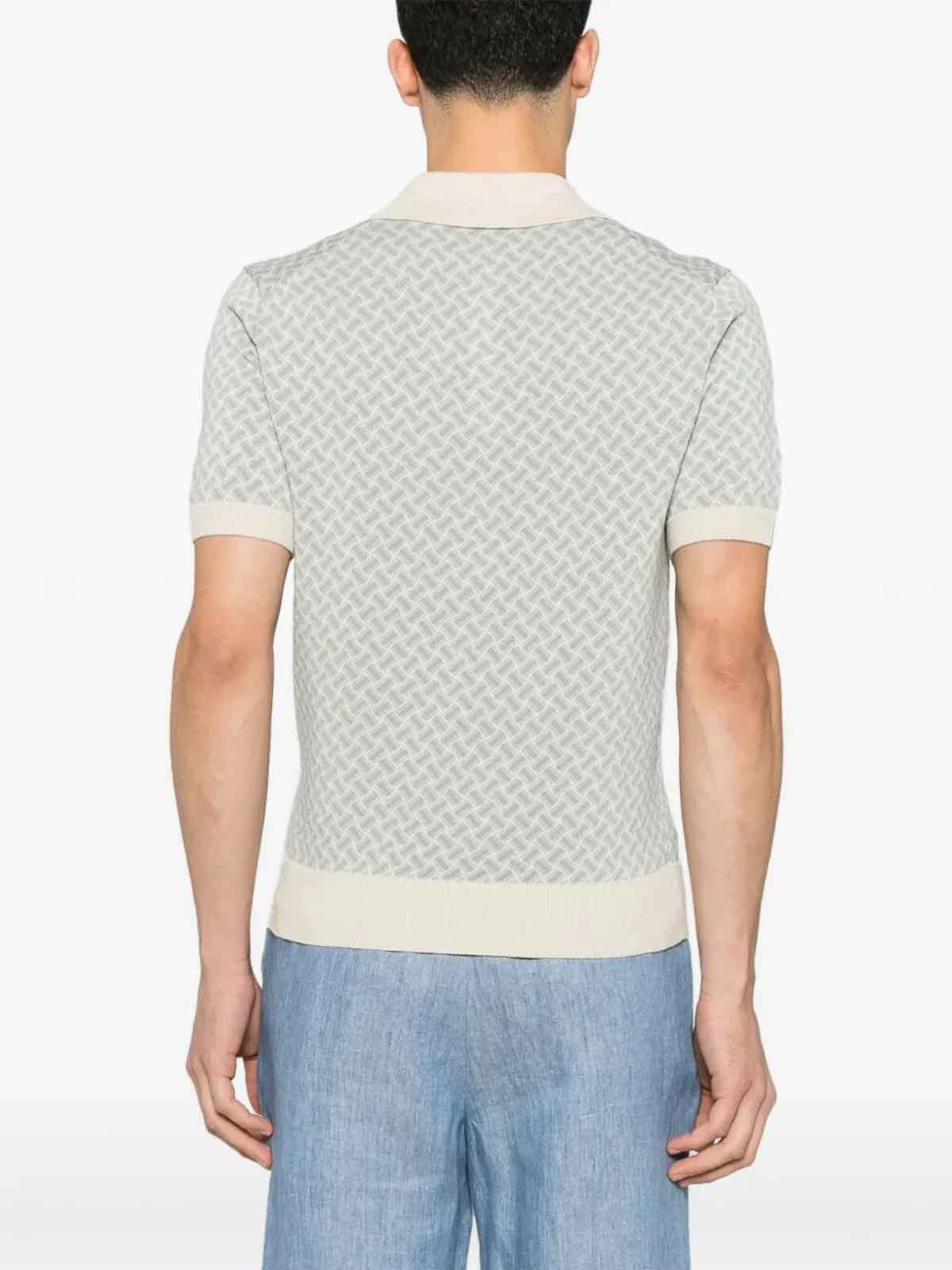Drumohr Short Sleeve Polo In White