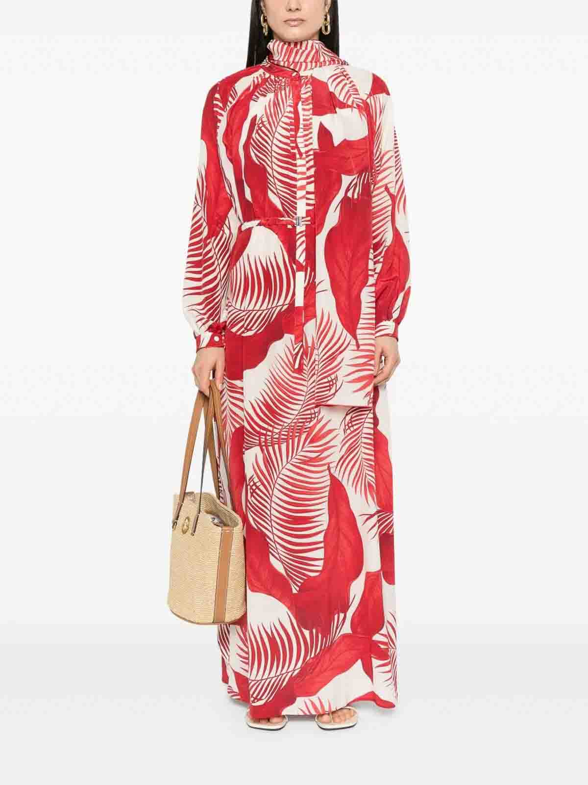 F.r.s For Restless Sleepers Astrea Maxikleid In Red