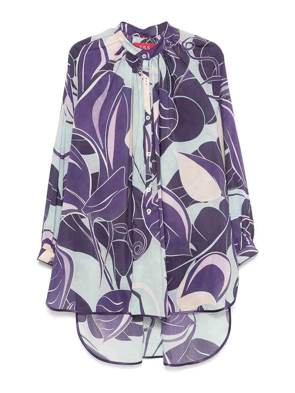 F.r.s For Restless Sleepers Tizio Blouse In Blue