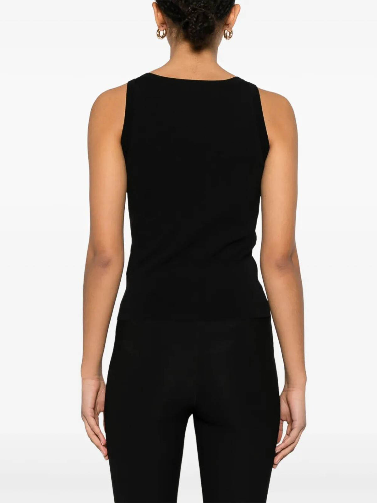 Max Mara `pentola` Tank Top In Black