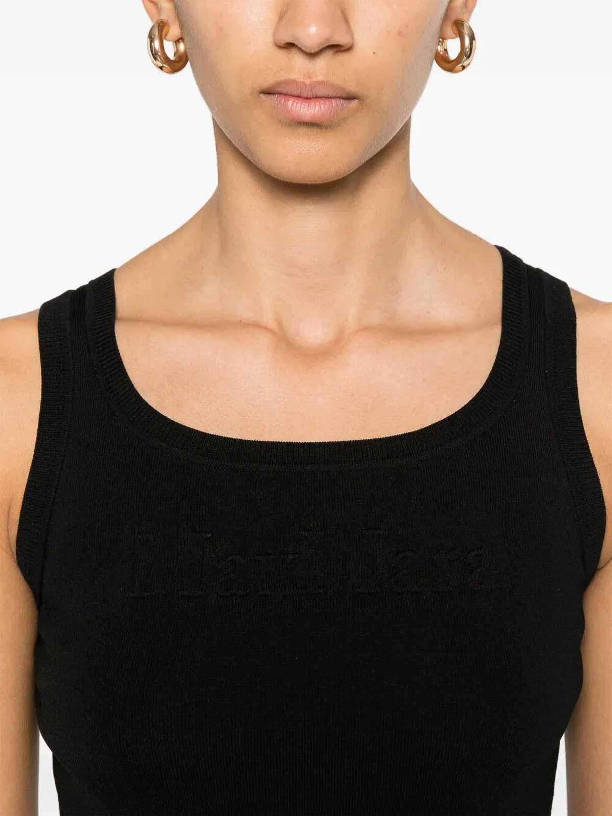 Max Mara `pentola` Tank Top In Black