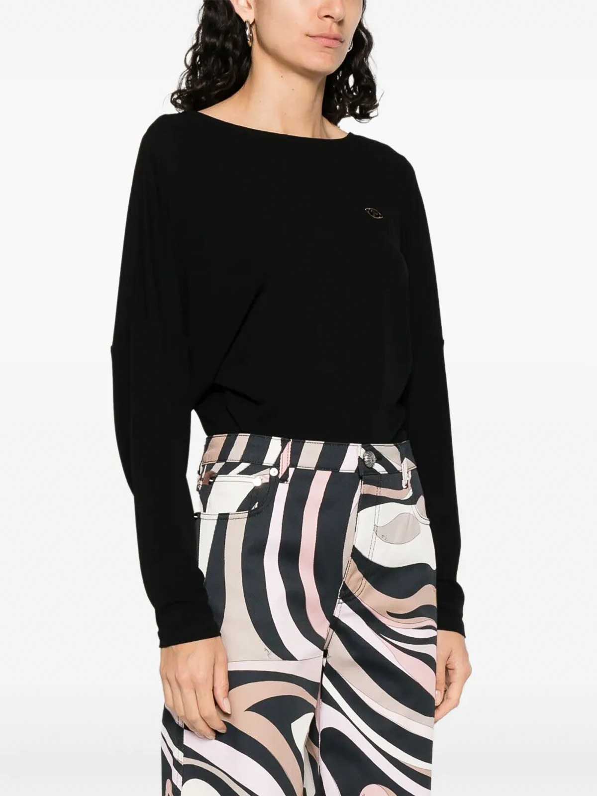 Pucci Jersey Bodysuit In Black