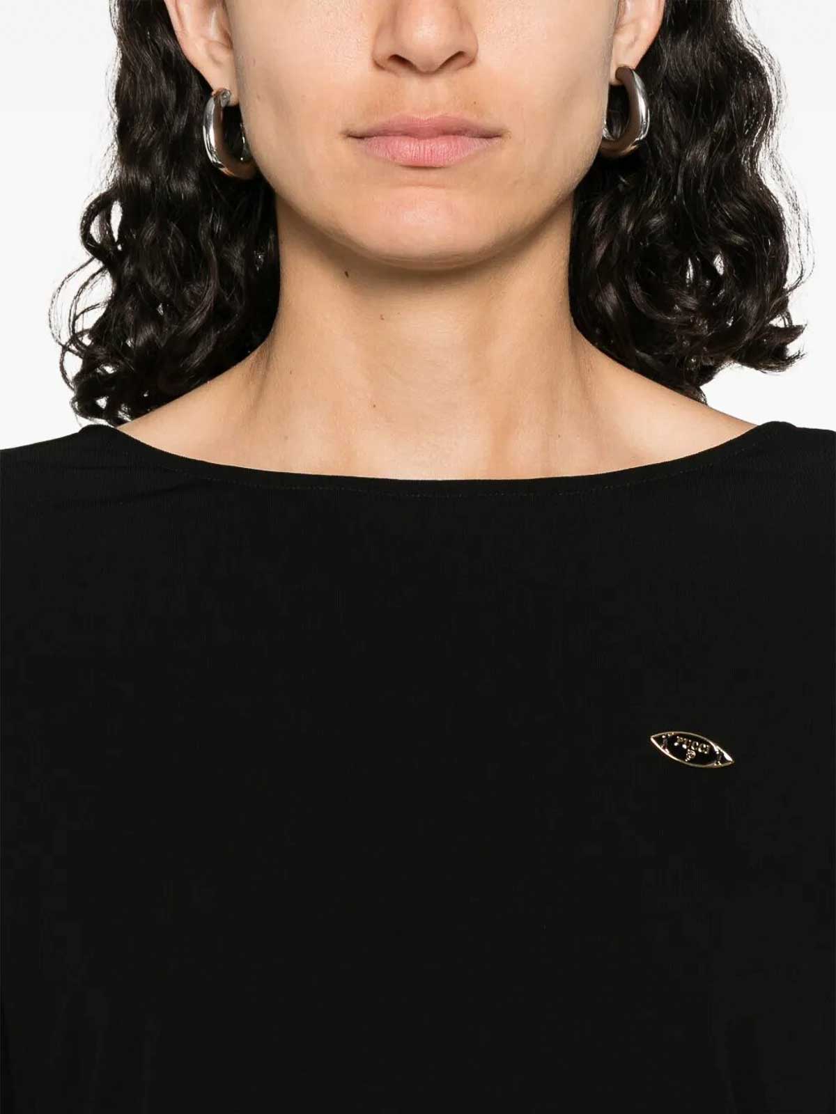 Pucci Jersey Bodysuit In Black