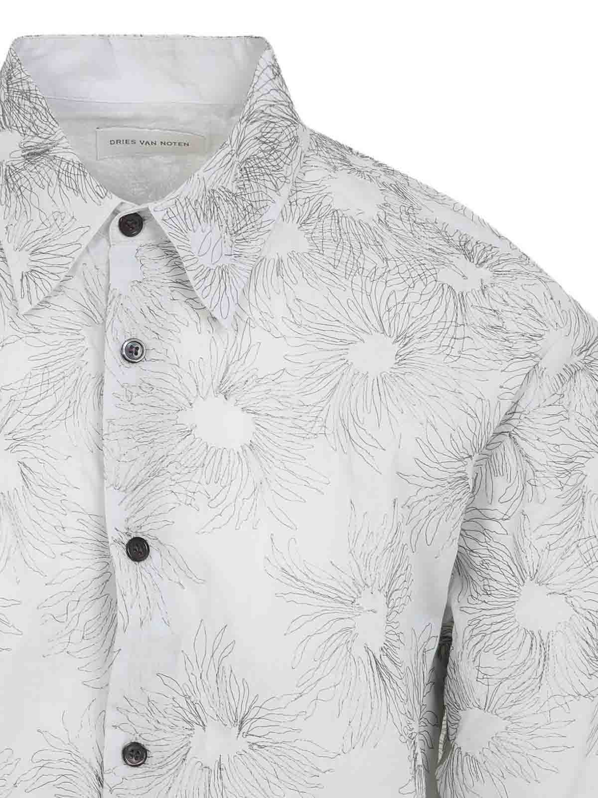 Dries Van Noten Camisa - Gris In Gray