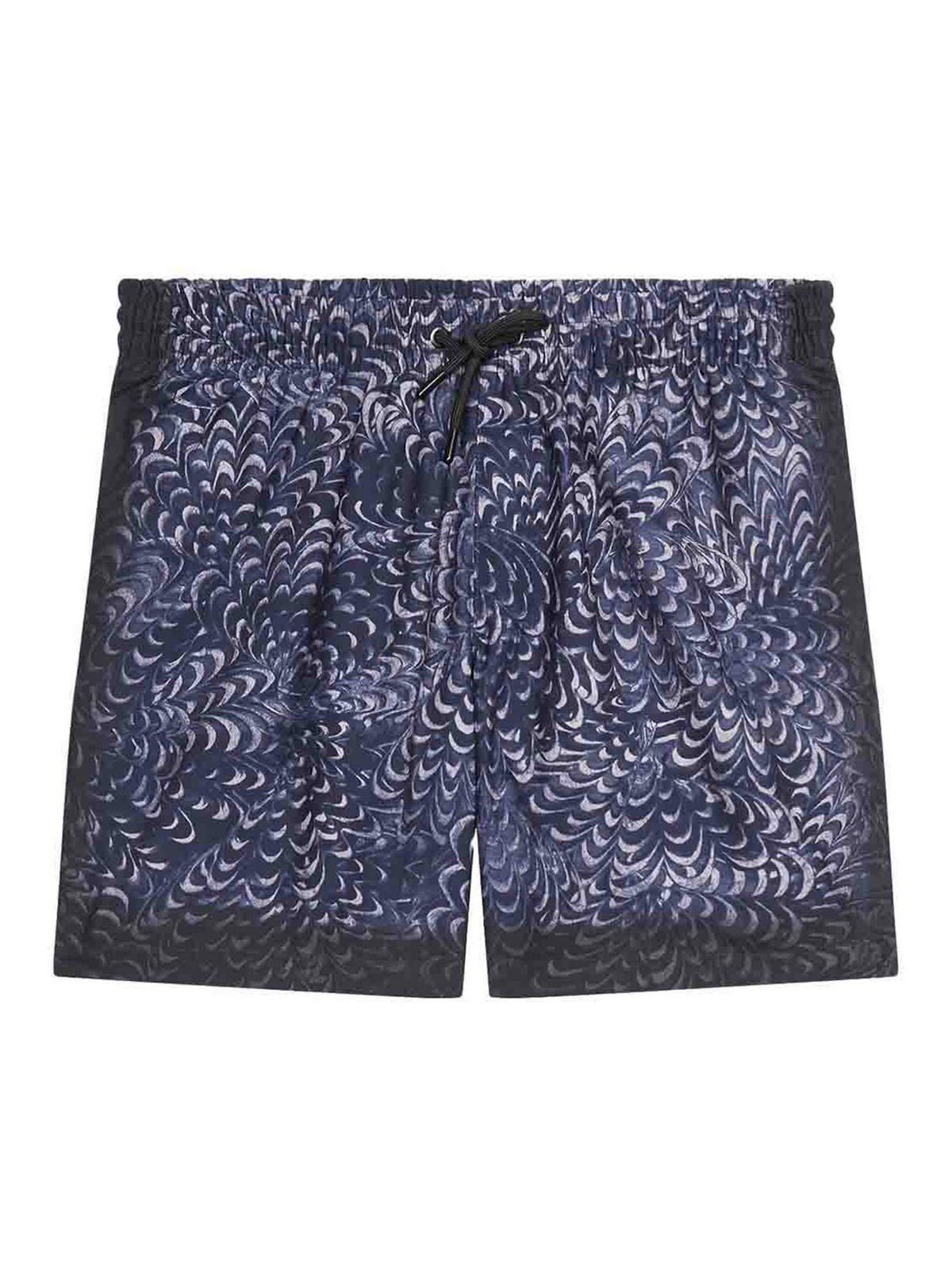 Dries Van Noten Printed Swimsuit In Blue
