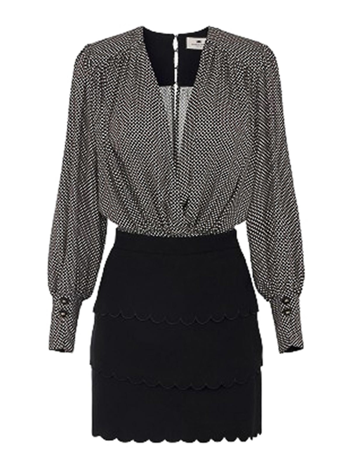 Elisabetta Franchi Vestido Midi - Negro In Black
