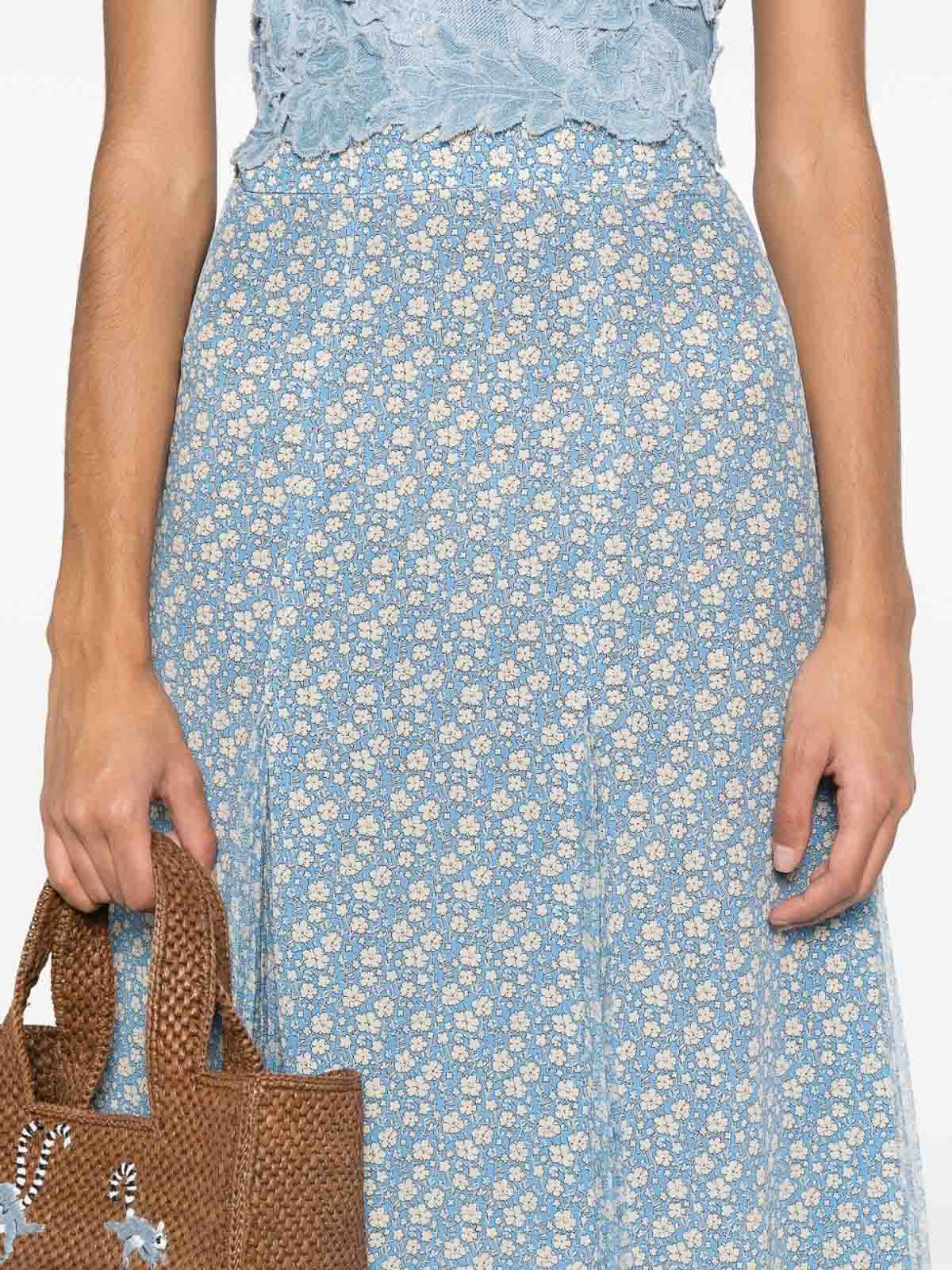 Ermanno Scervino Falda Semilarga - Azul In Blue