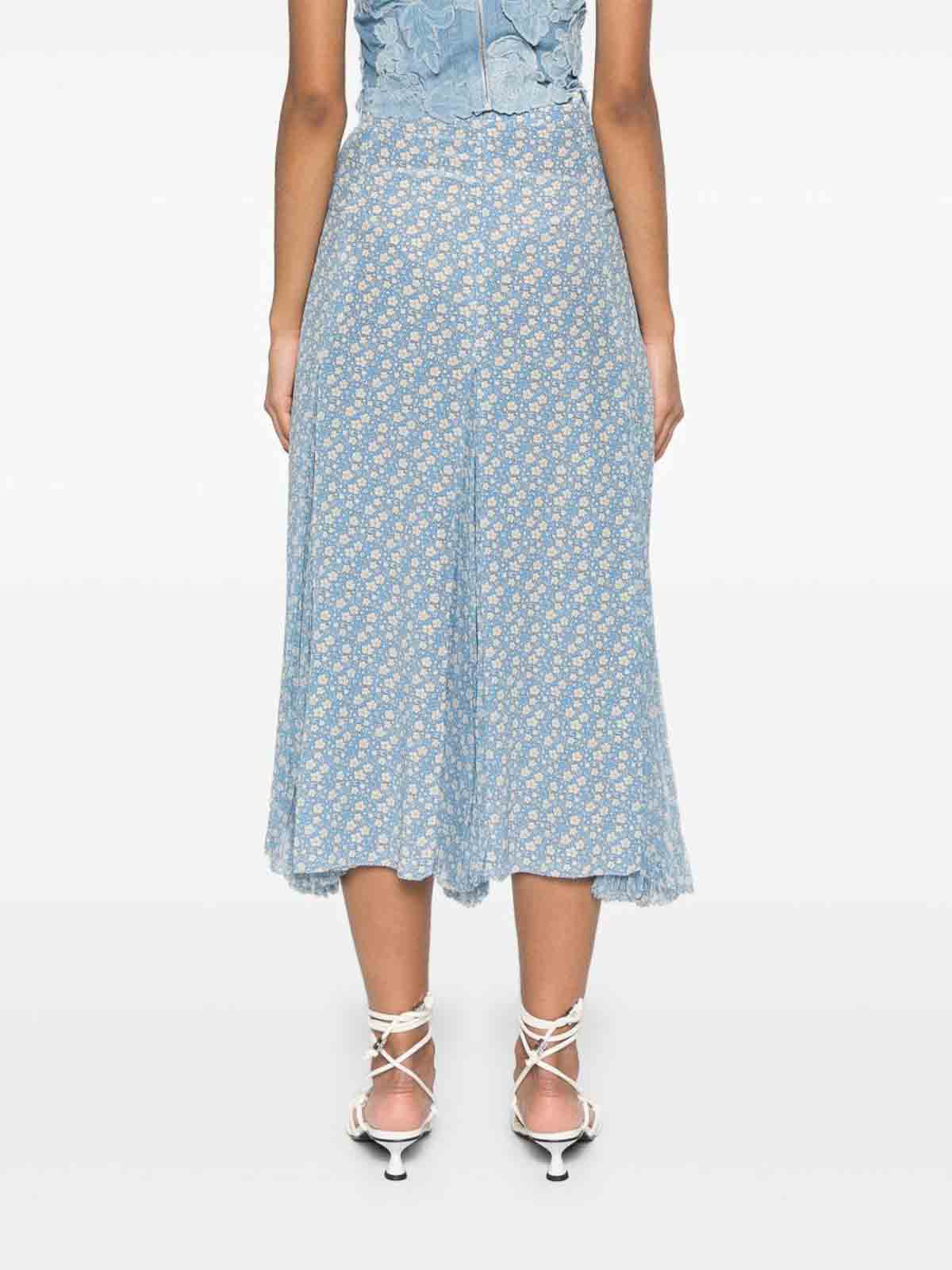 Ermanno Scervino Falda Semilarga - Azul In Blue