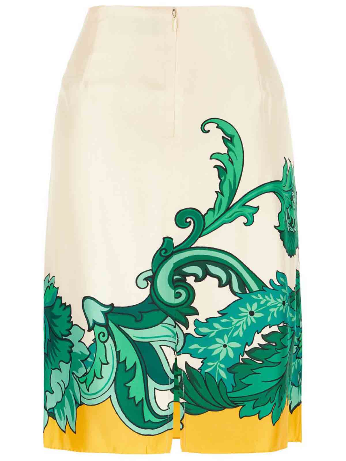 Etro Falda Semilarga - Blanco In White