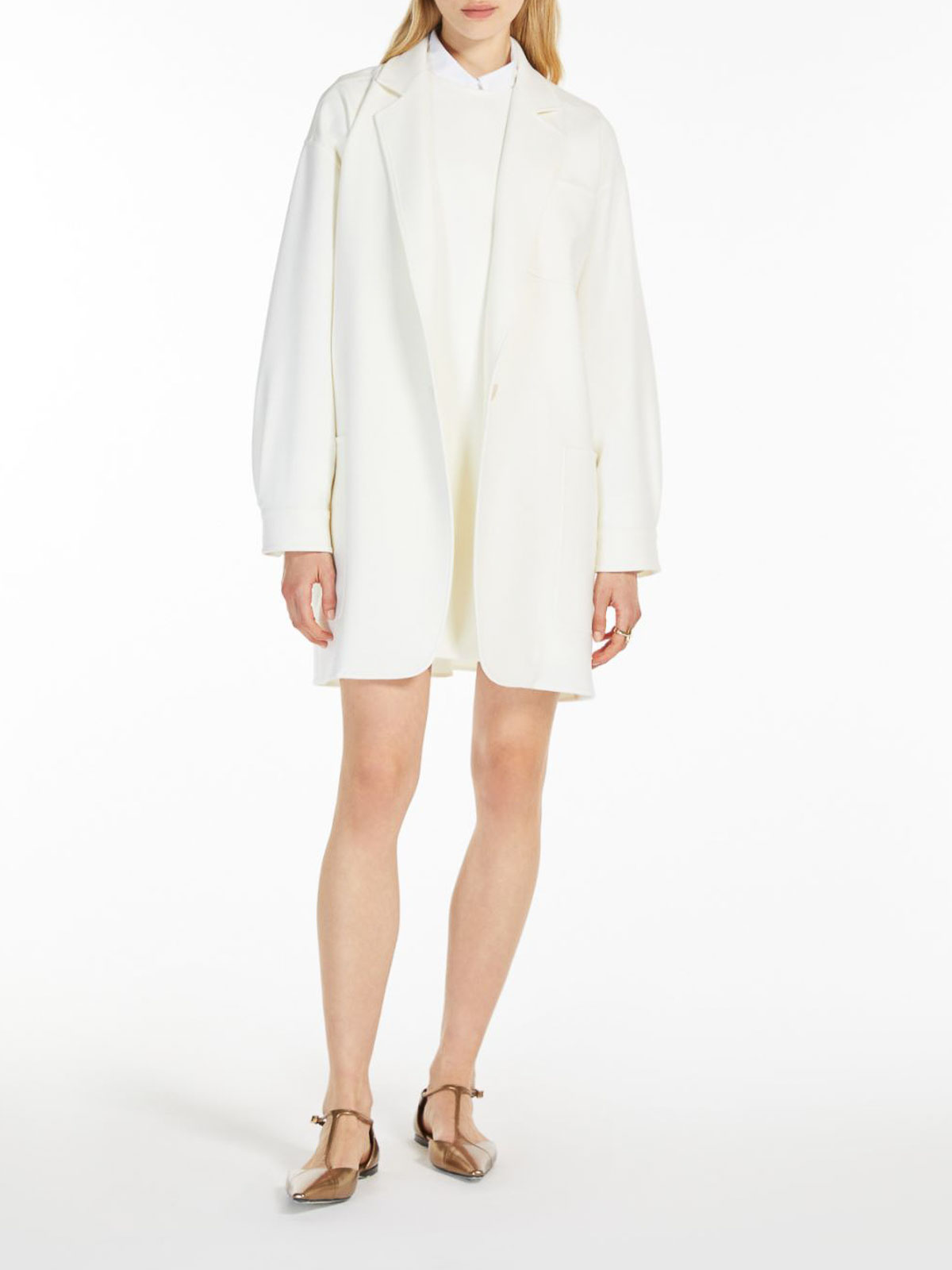 Max Mara Chaqueta Casual - Blanco In White