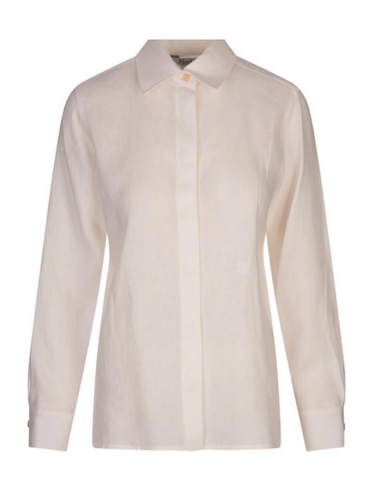Max Mara Camisa - Blanco In Neutral
