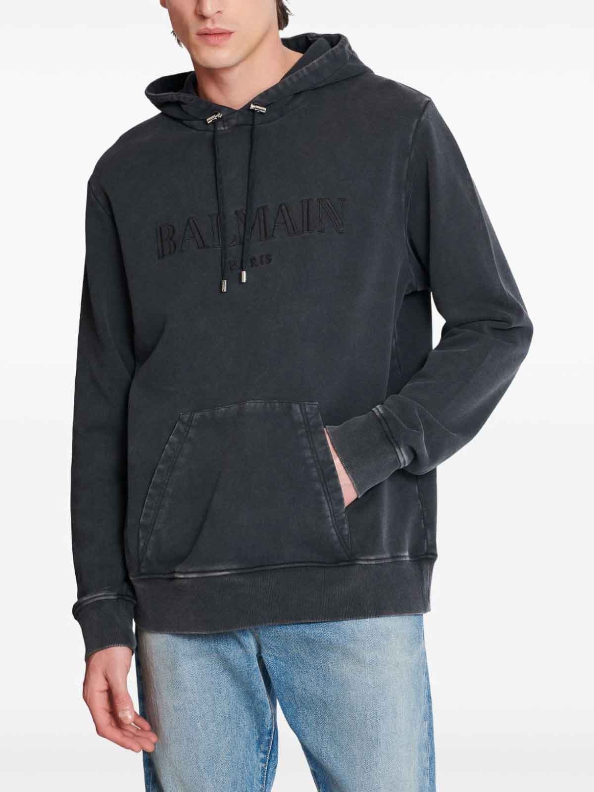 Balmain Sudadera - Gris In Gray