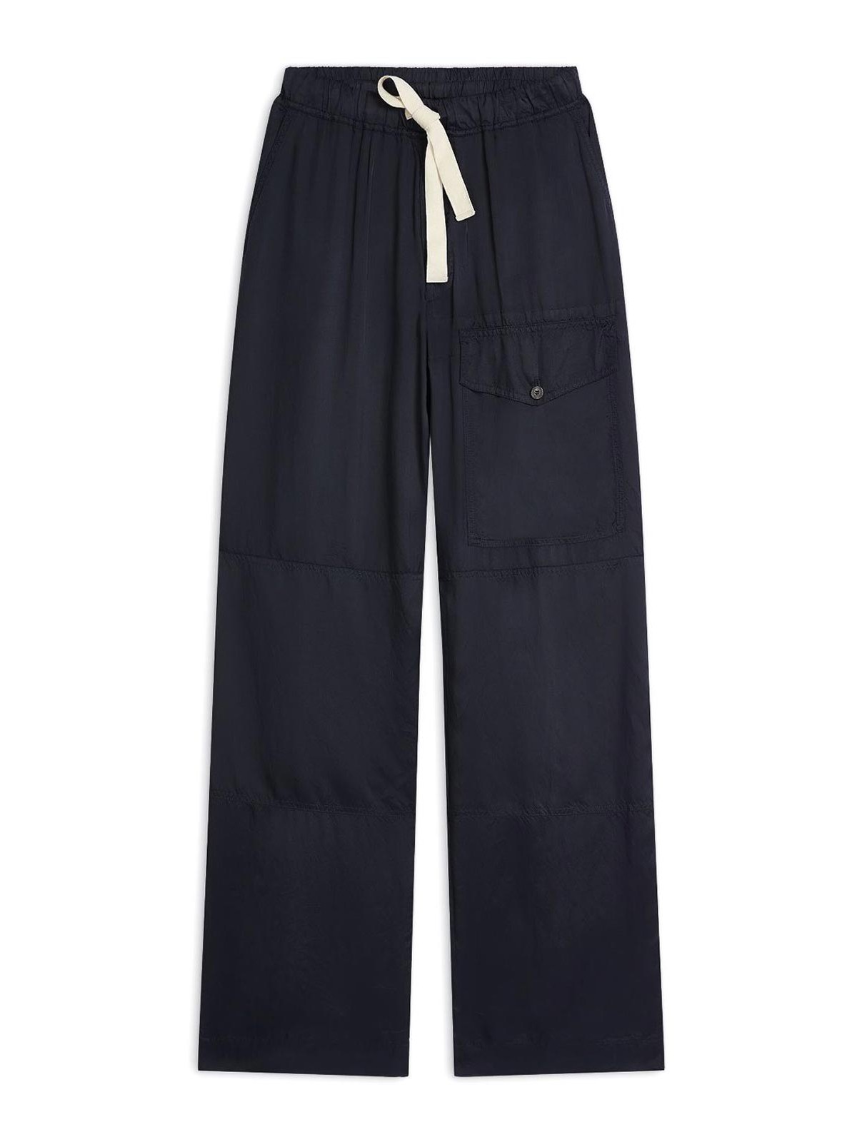 Dries Van Noten Elastic Waist Casual Pants In Blue