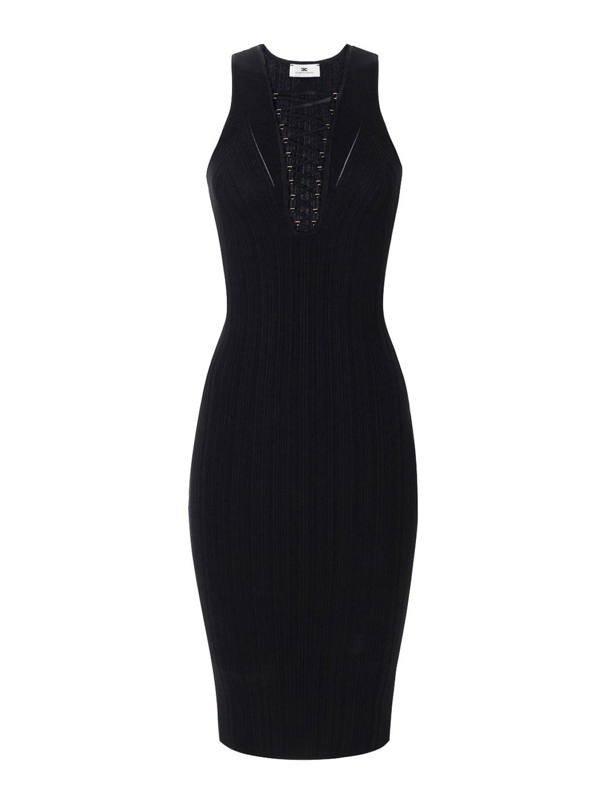 Elisabetta Franchi Vestido Midi - Negro In Black
