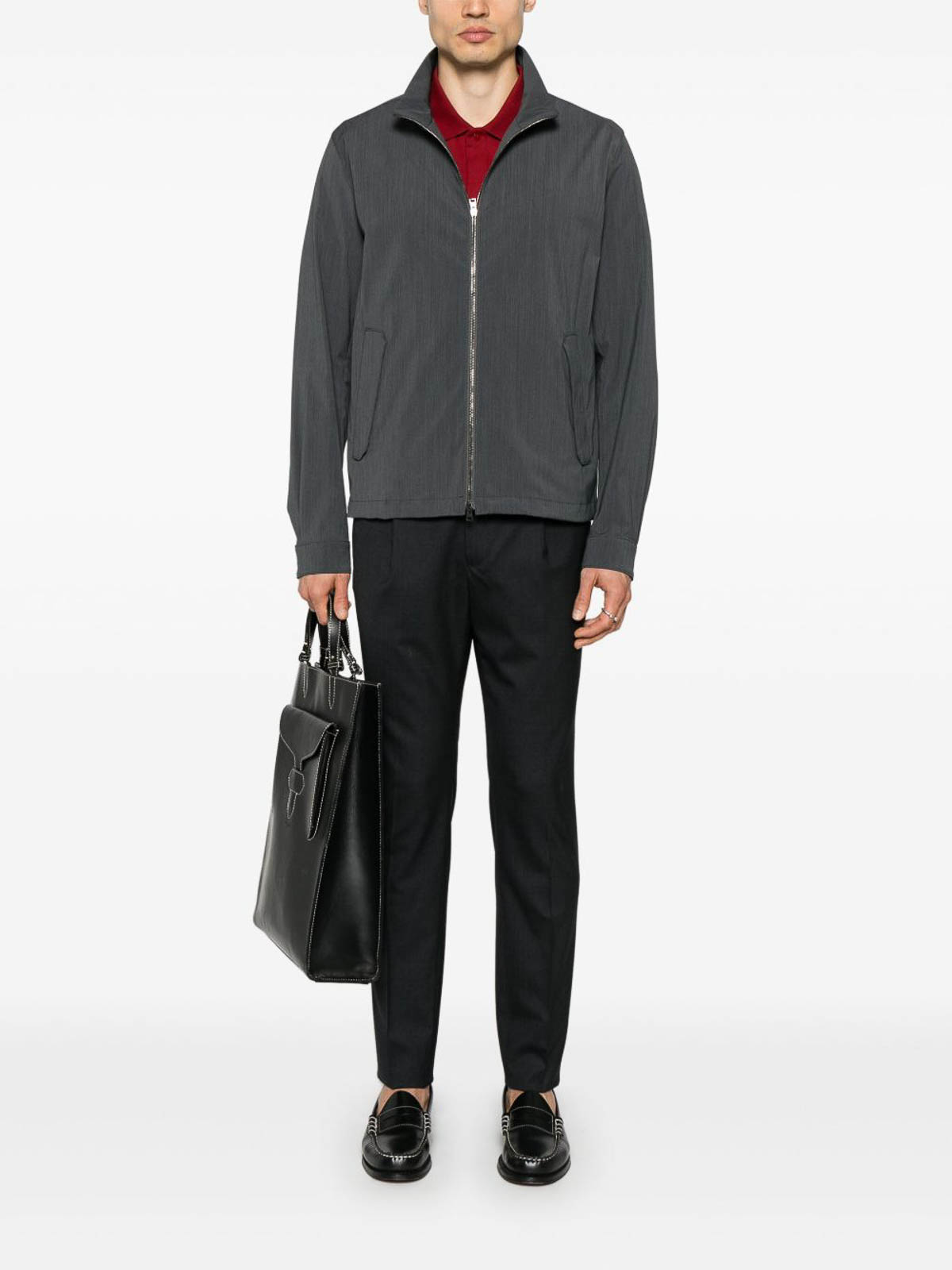 Herno Man Jacket In Gray