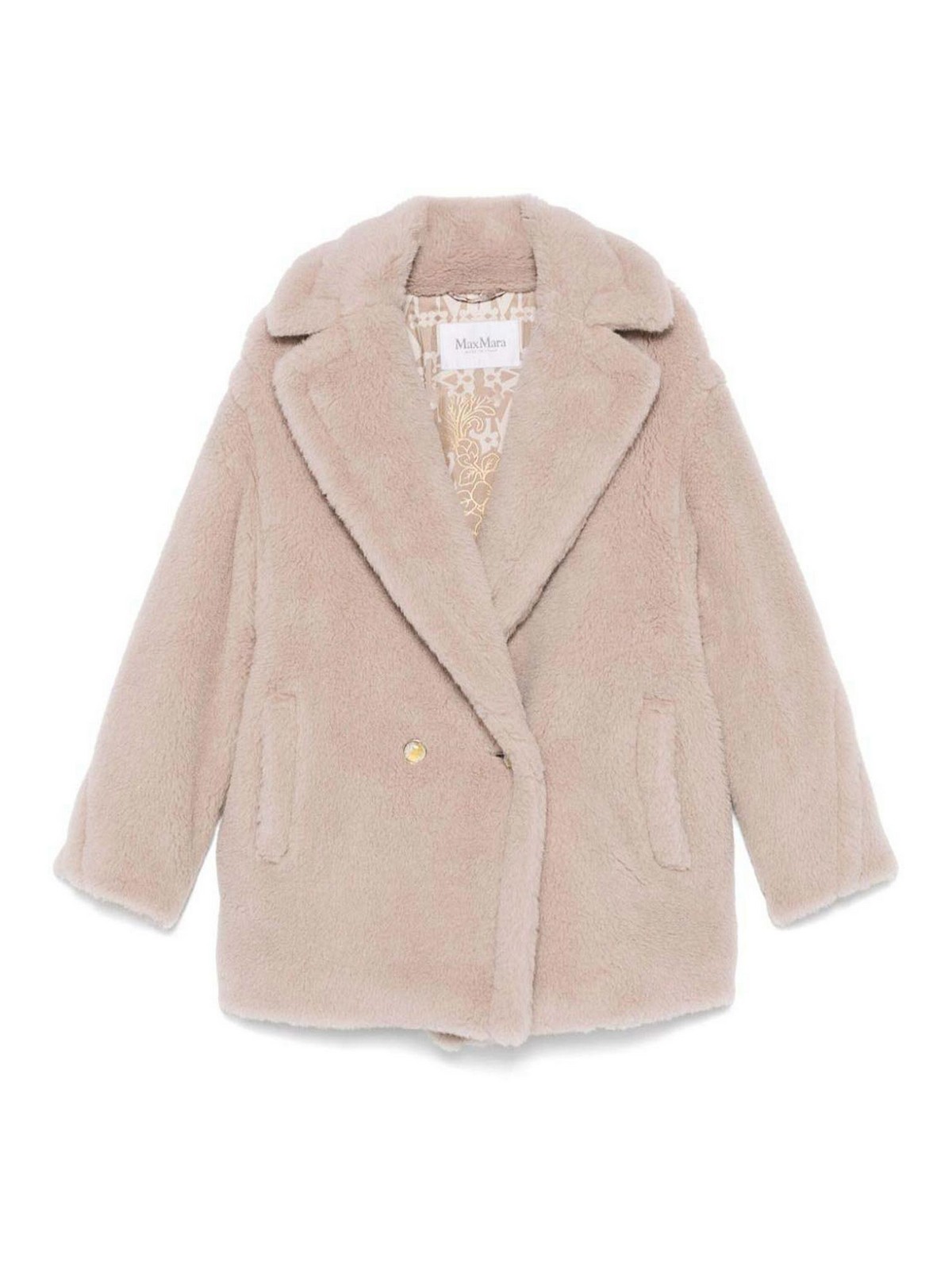 Max Mara Tailored Jacket Double-breasted Front In Brown