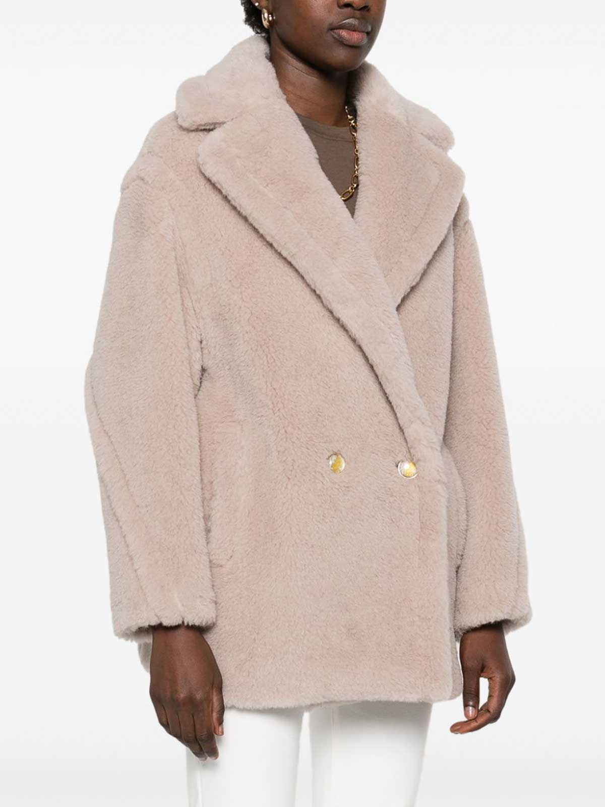 Max Mara Tailored Jacket Double-breasted Front In Brown