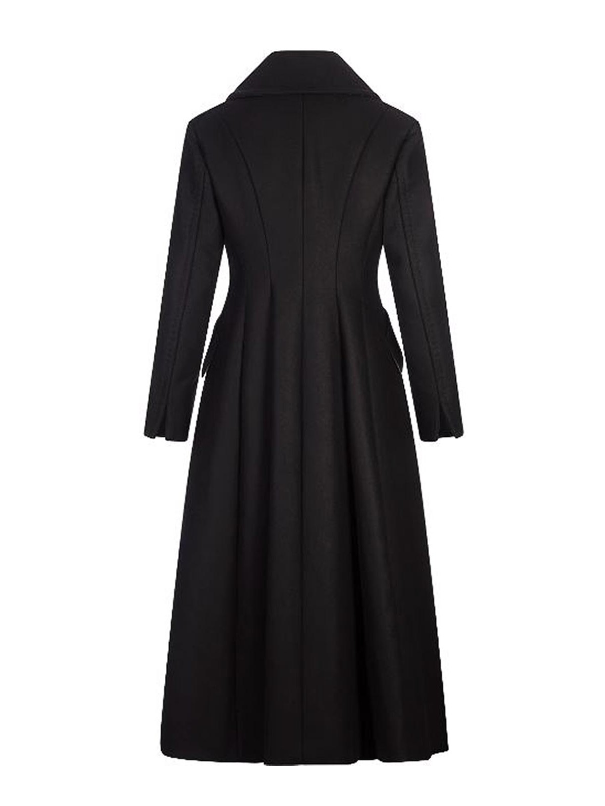 Max Mara Double-breasted Coat In Black