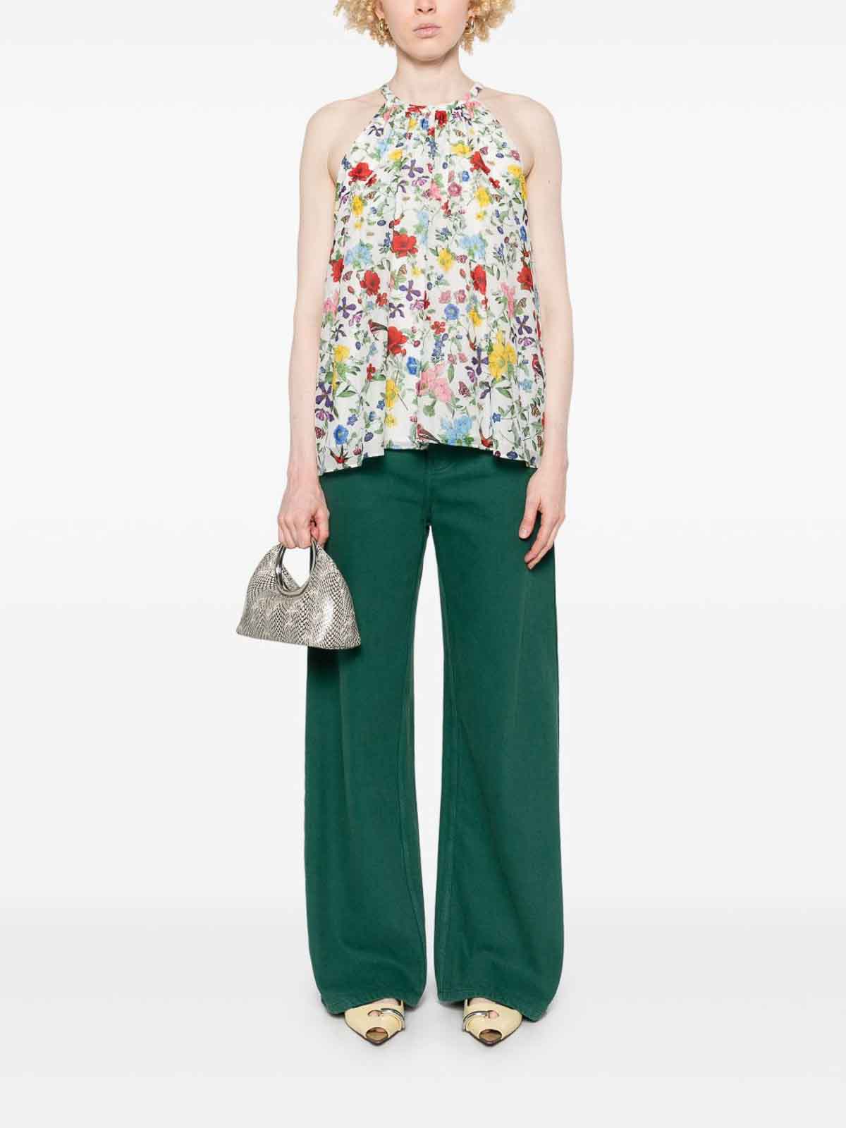 Alice And Olivia Diana Sleeveless Structured Midi Dress In Multi