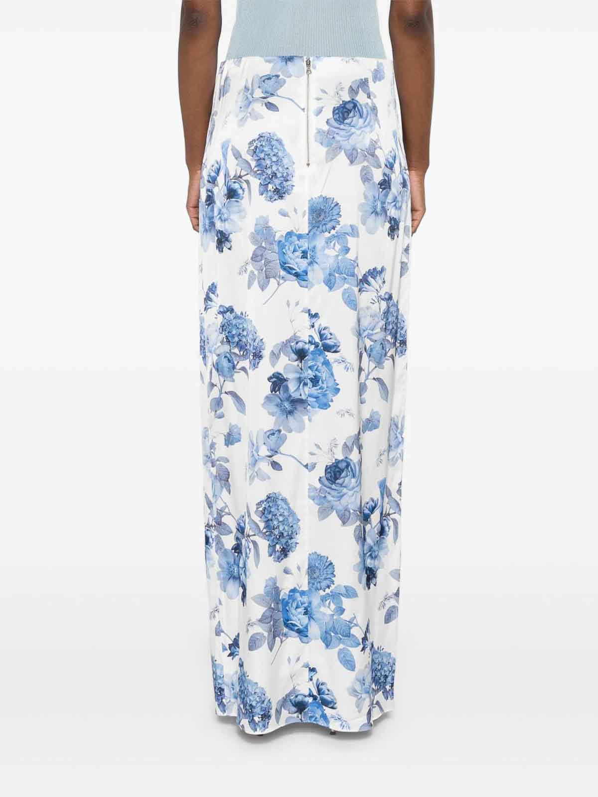 Alice And Olivia Stephine Printed Long Skirt In Multi