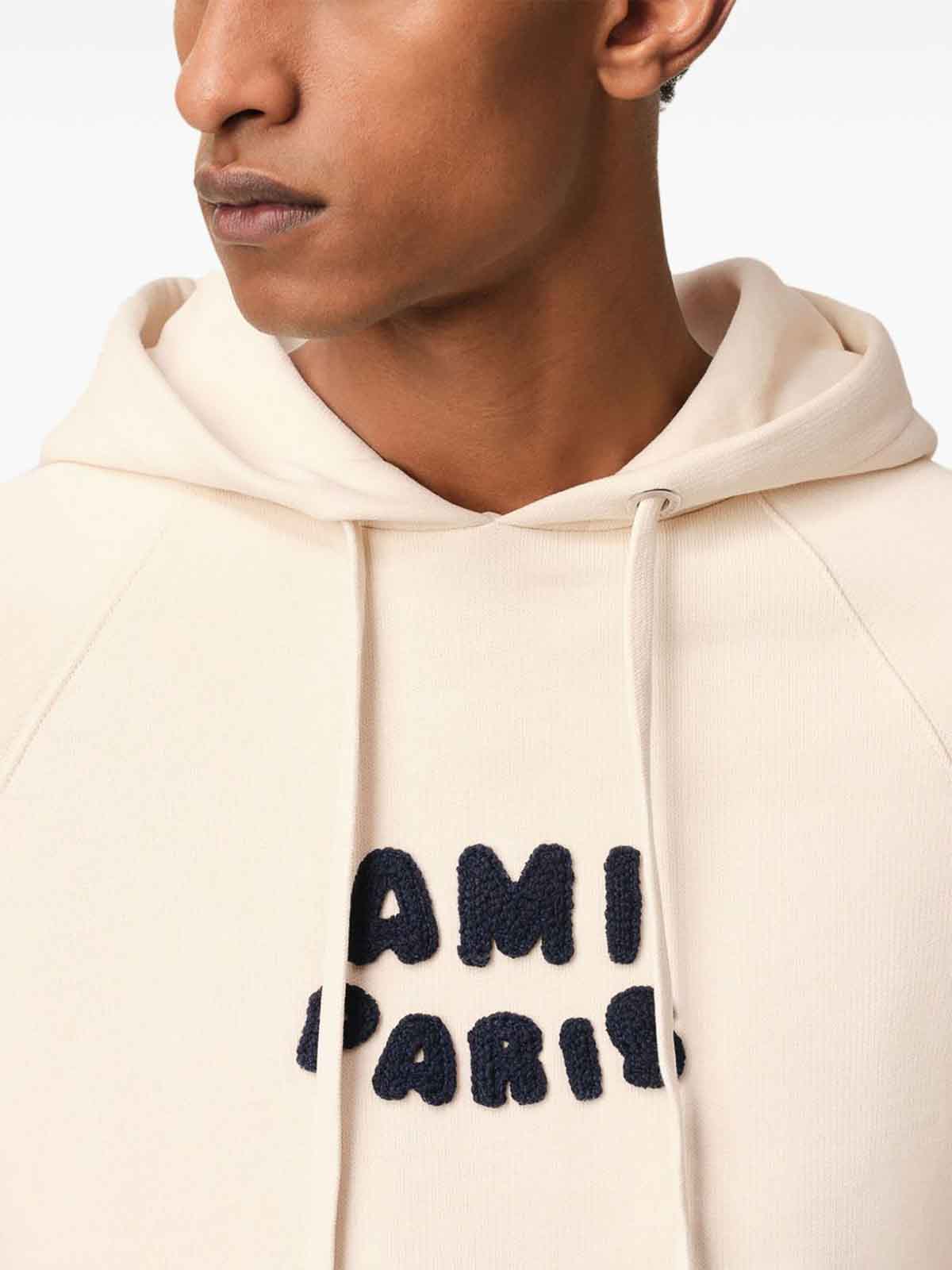 Ami Alexandre Mattiussi Ami Paris Sweatshirts Beige In Sand