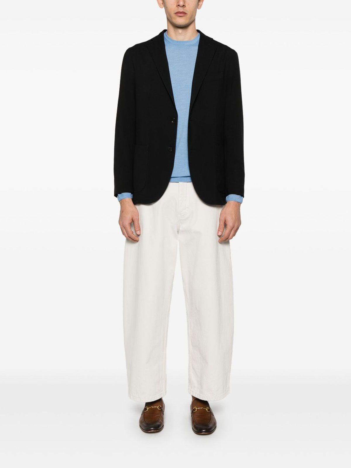 Boglioli Wool Single-breasted Jacket In Blue