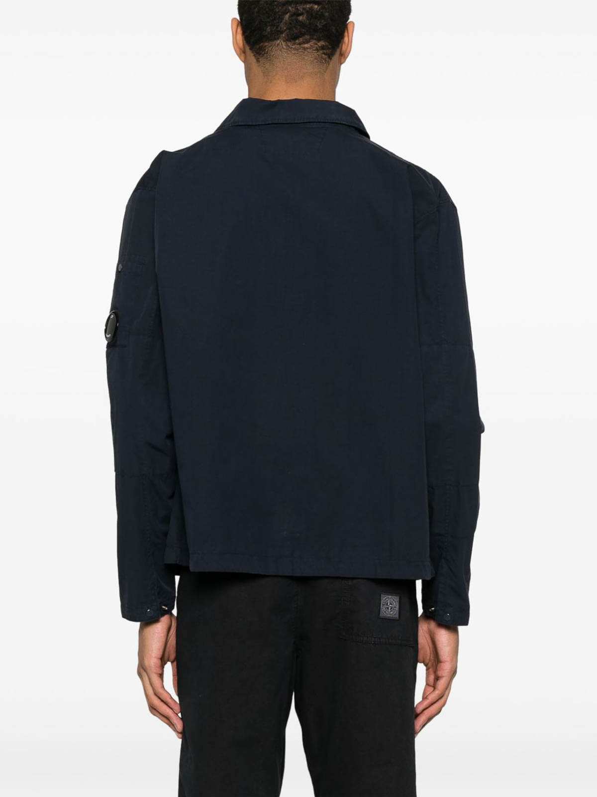 C.p. Company C.p.company Cotton Overshirt In Blue