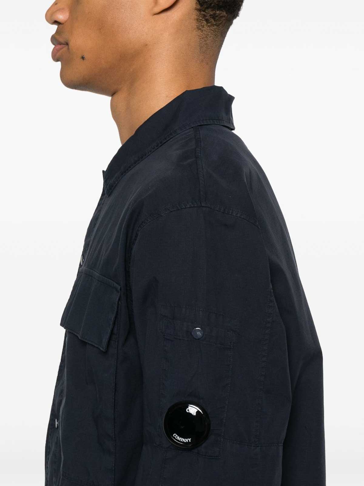 C.p. Company C.p.company Cotton Overshirt In Blue