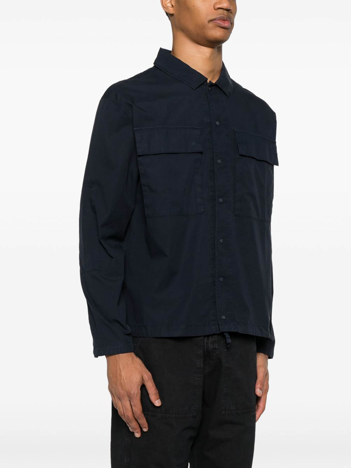 C.p. Company C.p.company Cotton Overshirt In Blue