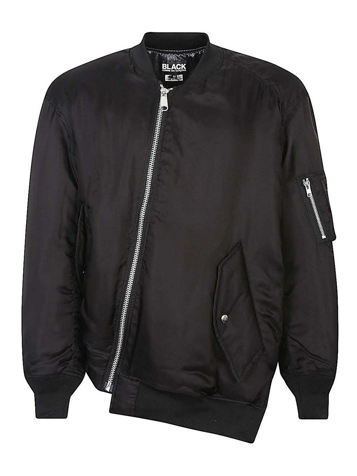 Comme Des Garçons Bomber Asymmetrical Multiple Pockets In Black