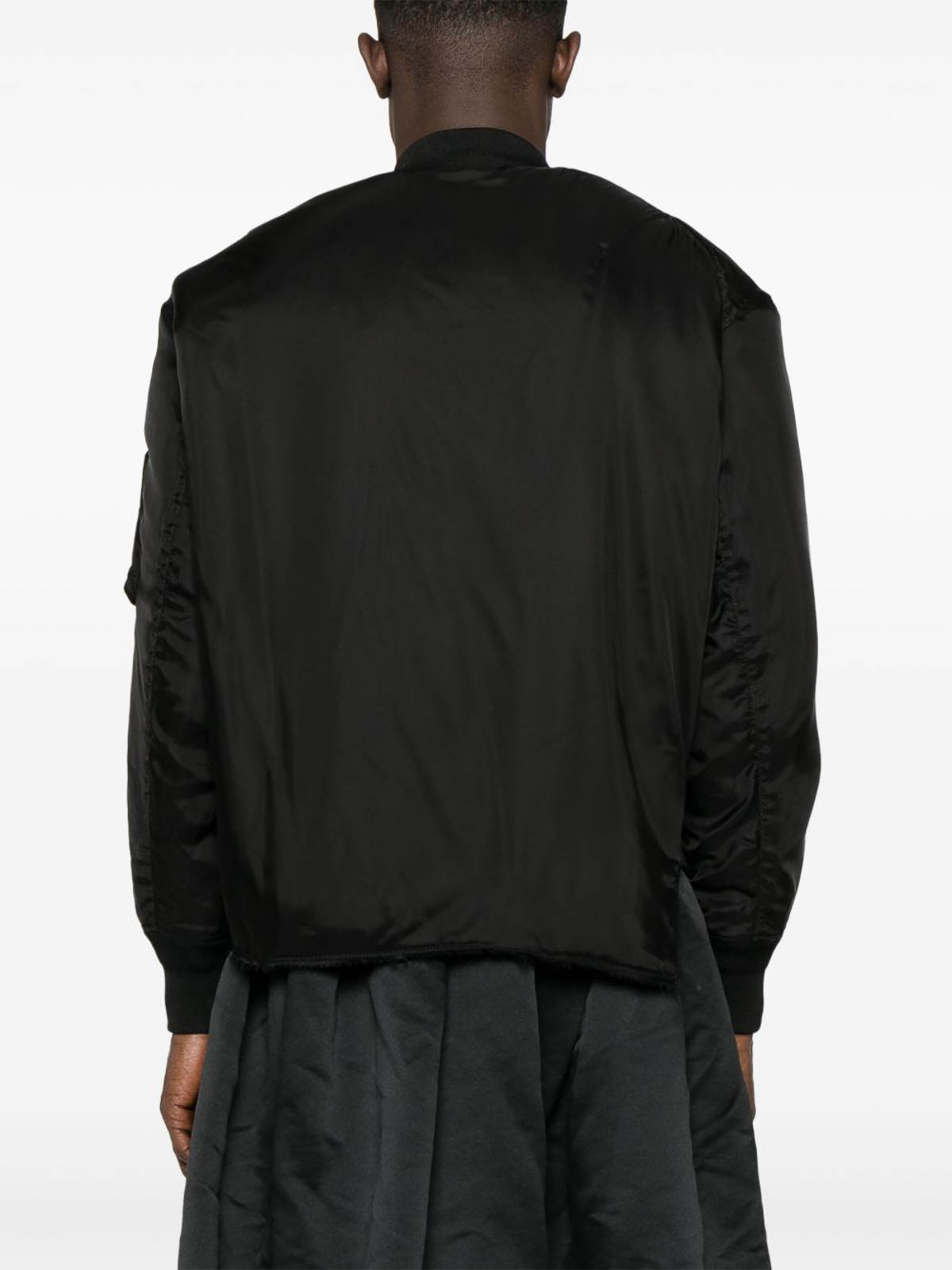 Comme Des Garçons Bomber Asymmetrical Multiple Pockets In Black