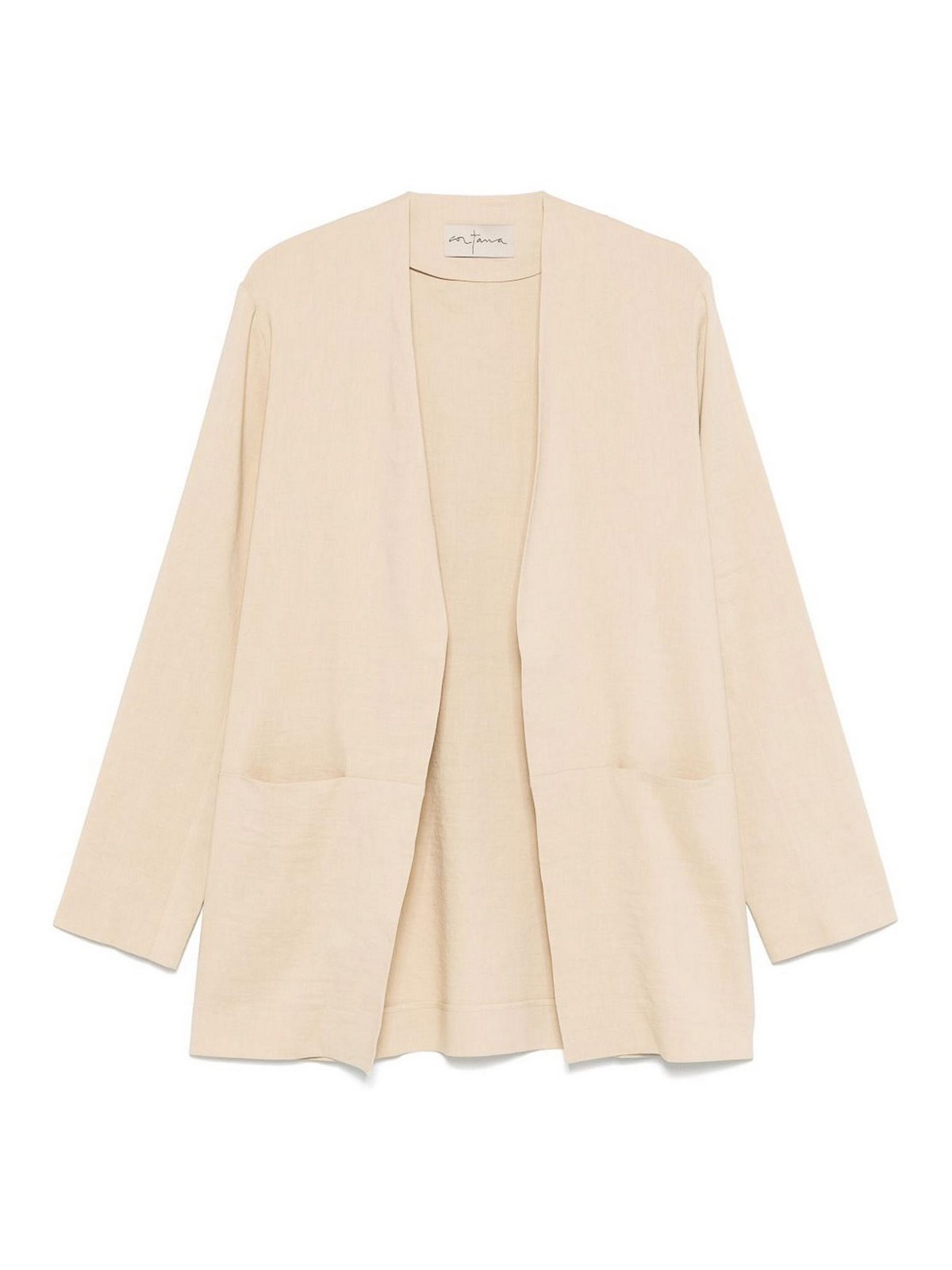 Cortana Mite Hemp Blend Jacket In Sand