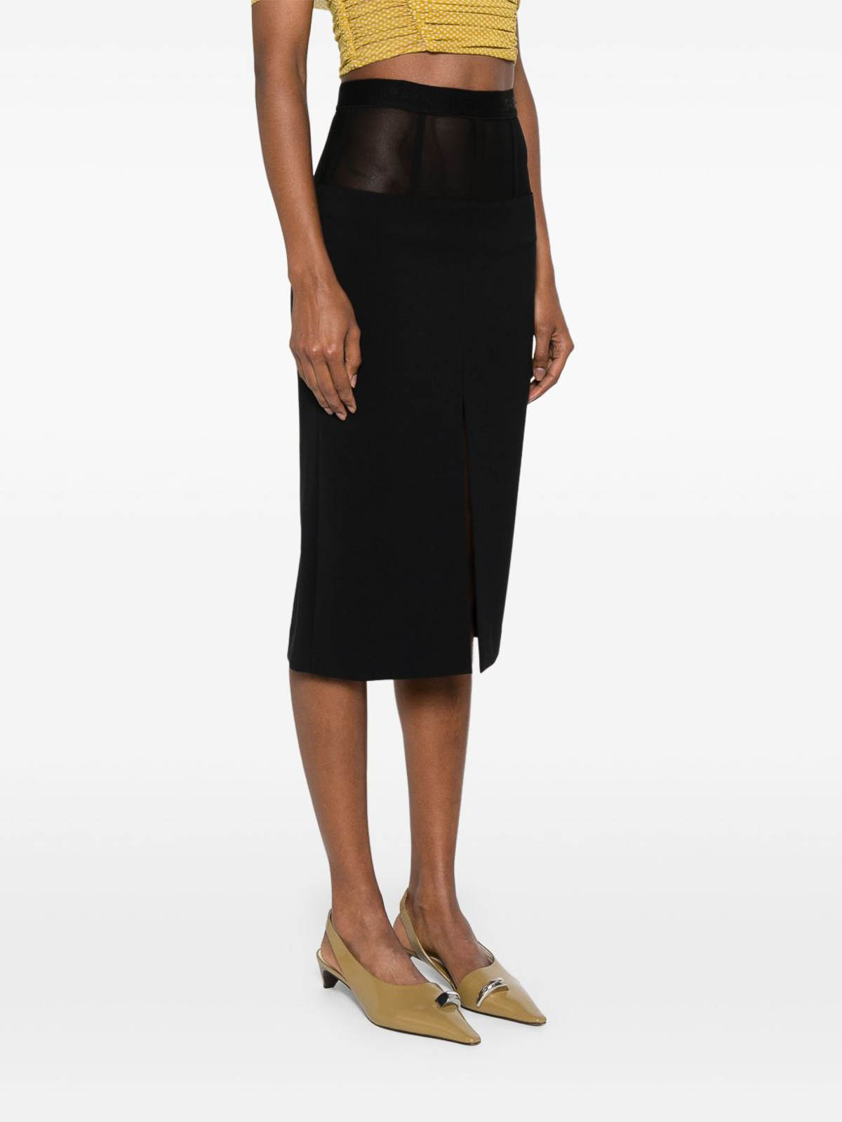 スカート ELISABETTA FRANCHI Women Mid Skirts GO06653E2110 BLACK スカート ELISABETTA FRANCHI Women Mid Skirts GO06653E2110