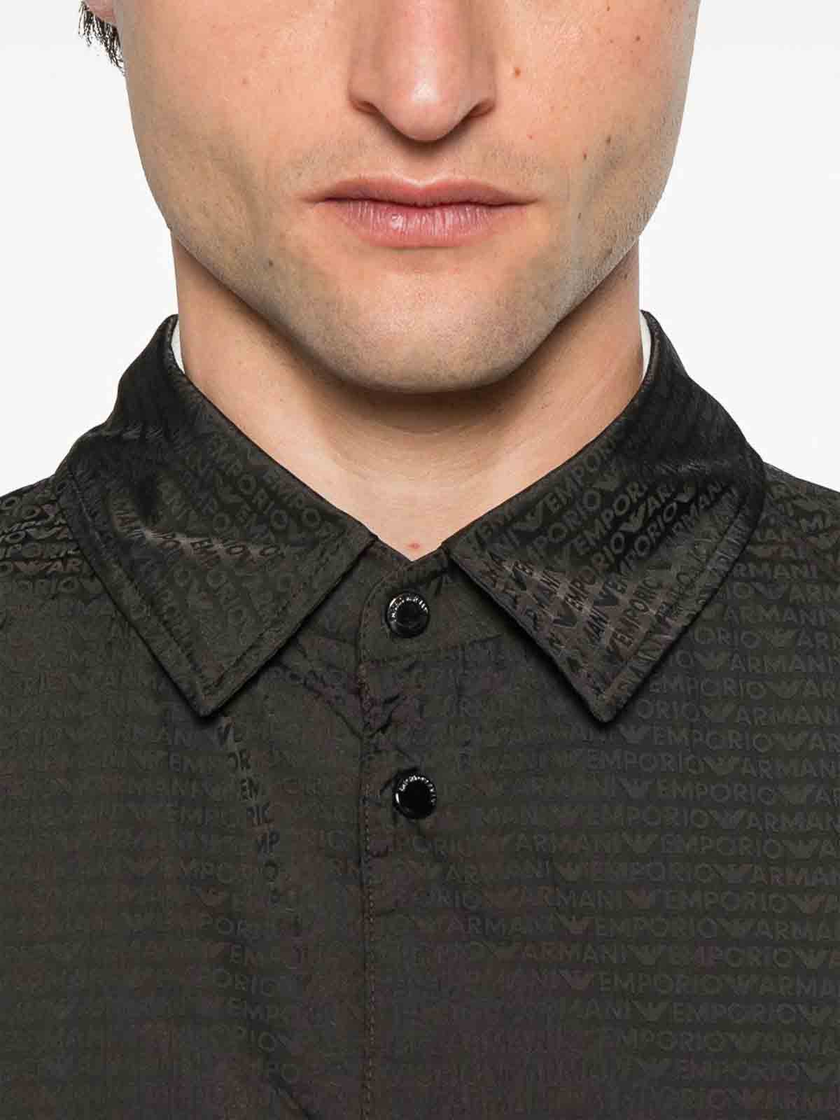 Emporio Armani Adjustable Cuffs Hooded Jacket With Side Pockets In Brown