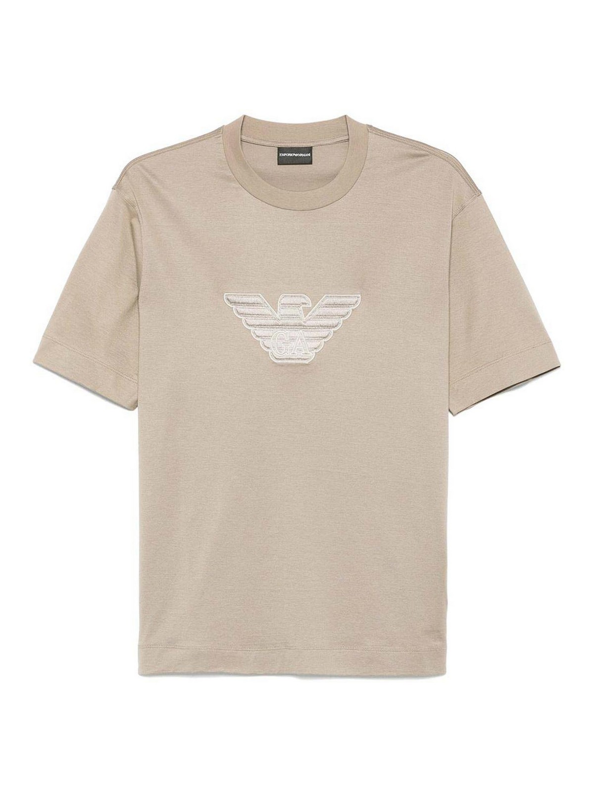 Emporio Armani Logo T-Shirt - Grey - Men | EM001033AF10017M6116