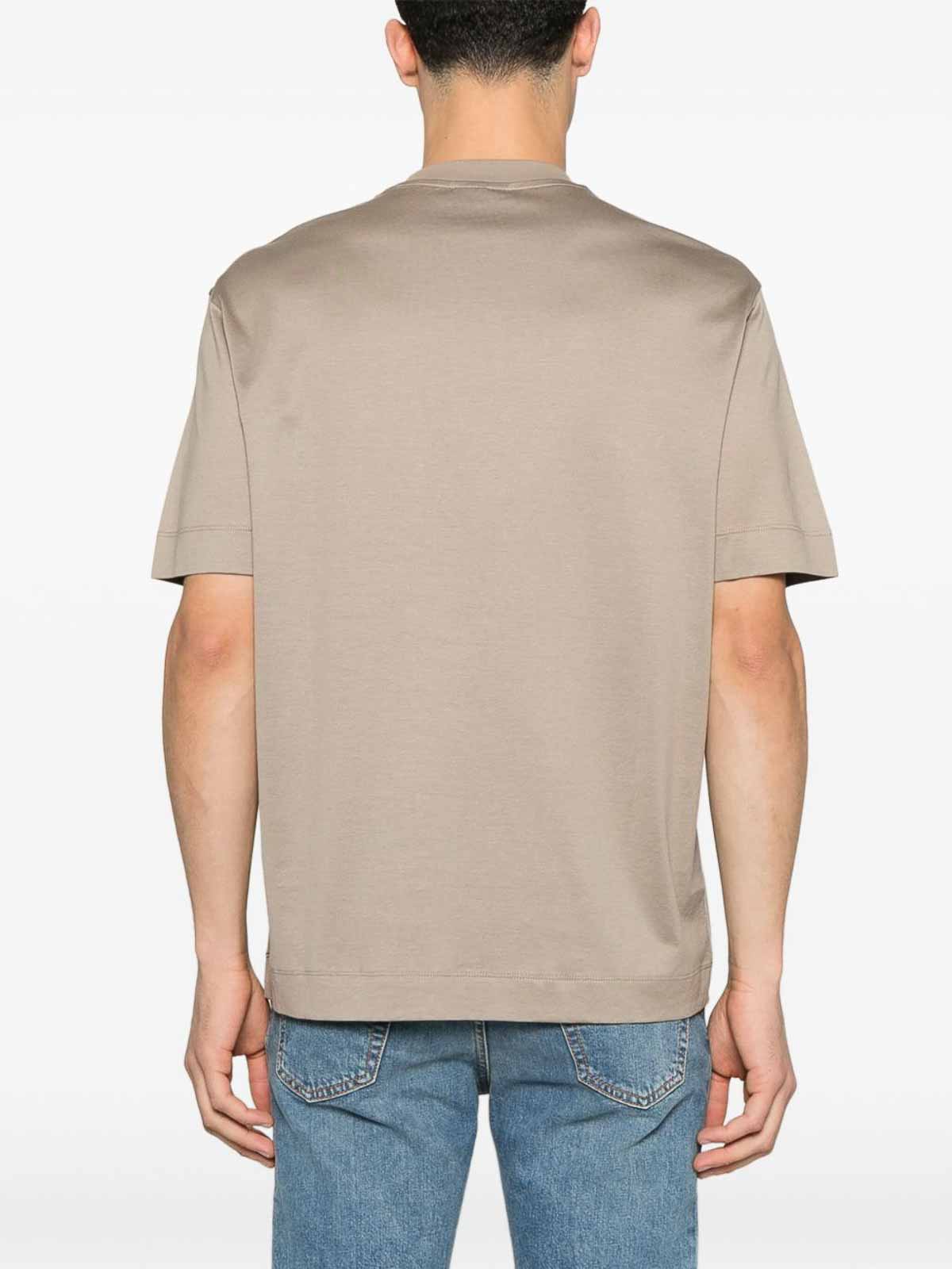 Emporio Armani Logo T-Shirt - Grey - Men | EM001033AF10017M6116