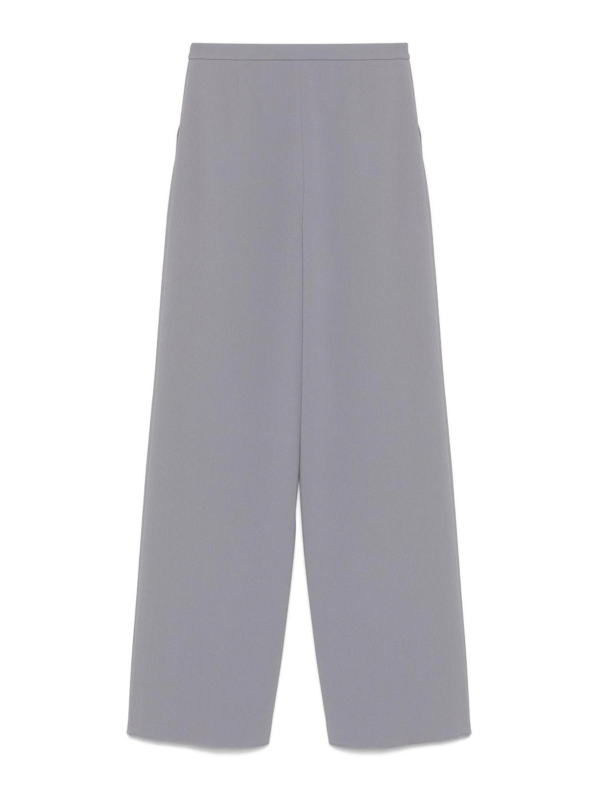 Emporio Armani Flare Leg Trousers In Gray
