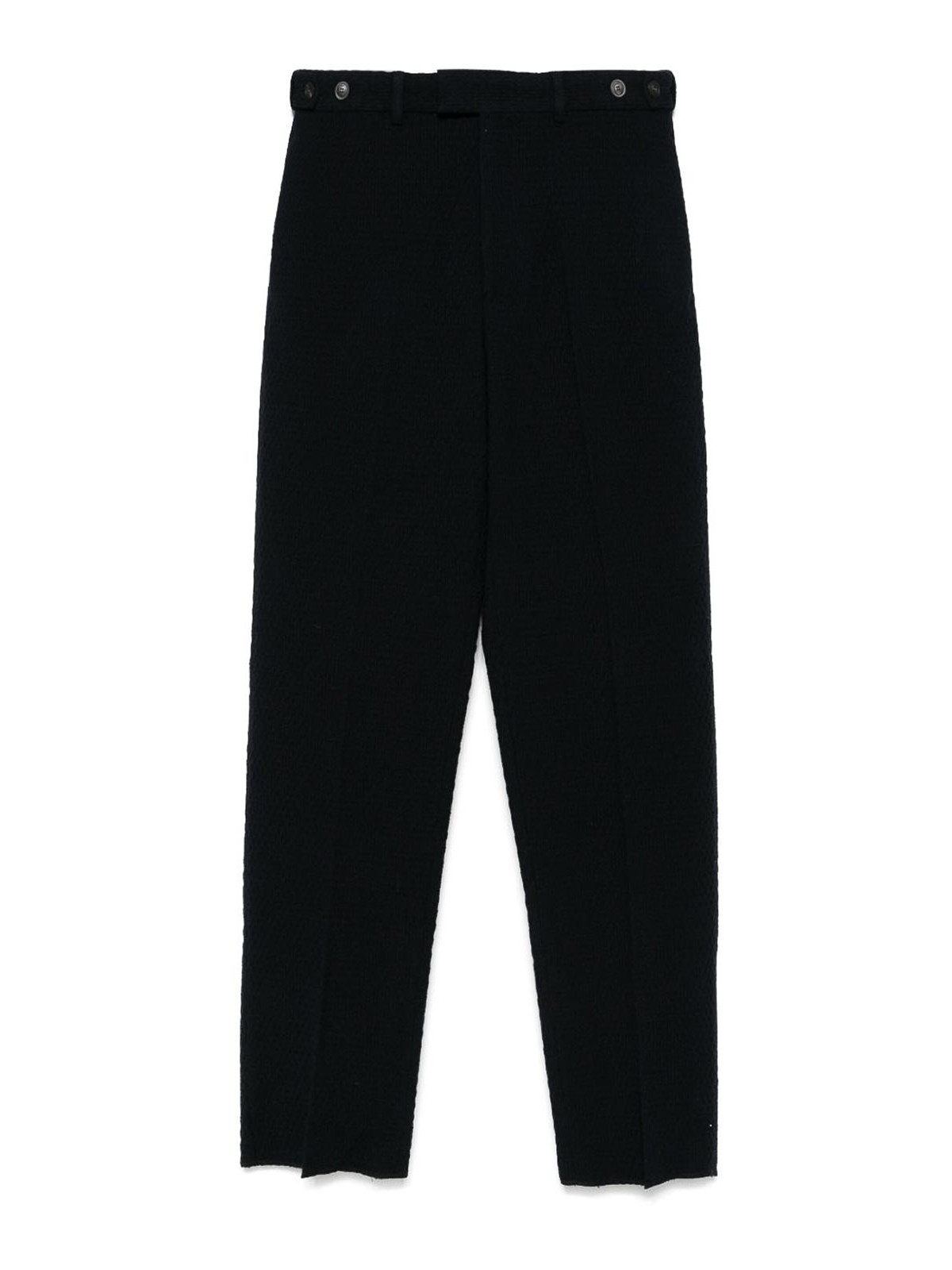 Emporio Armani Wool Trousers In Blue