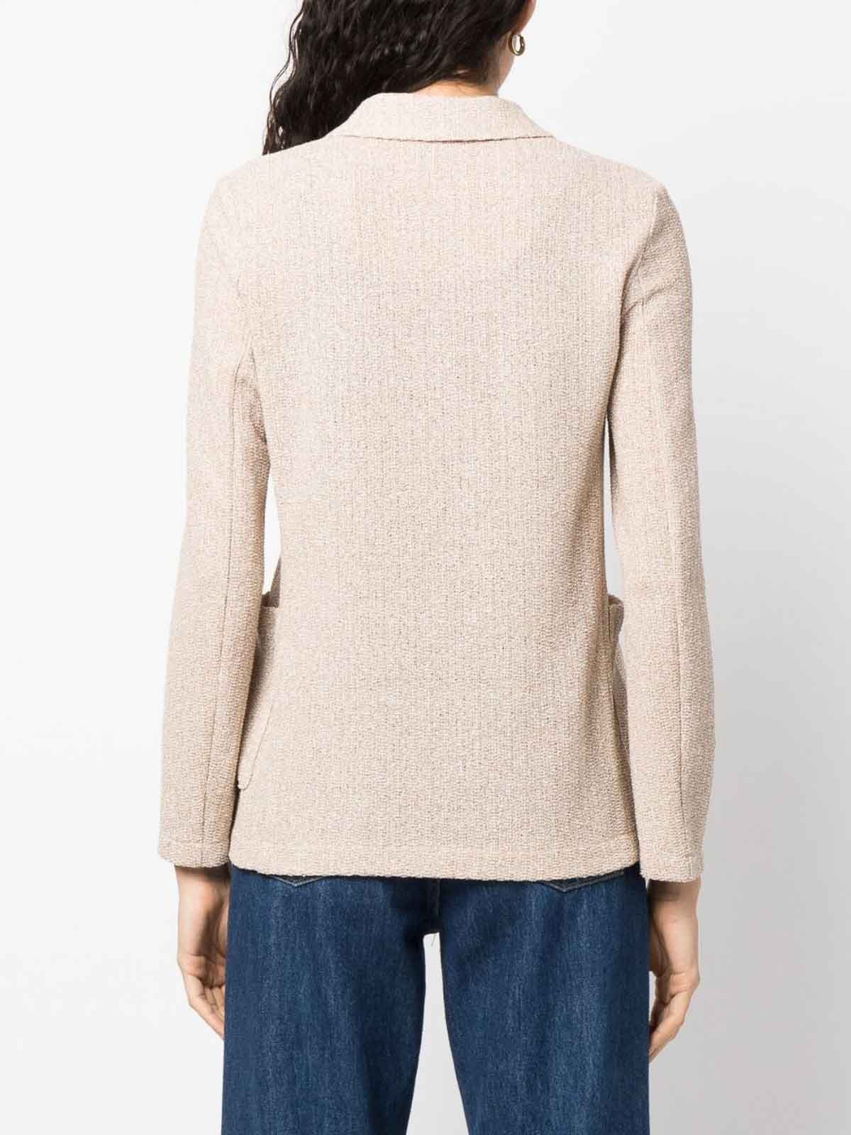 Harris Wharf London Cotton Blend Single-breasted Jacket In Neutral
