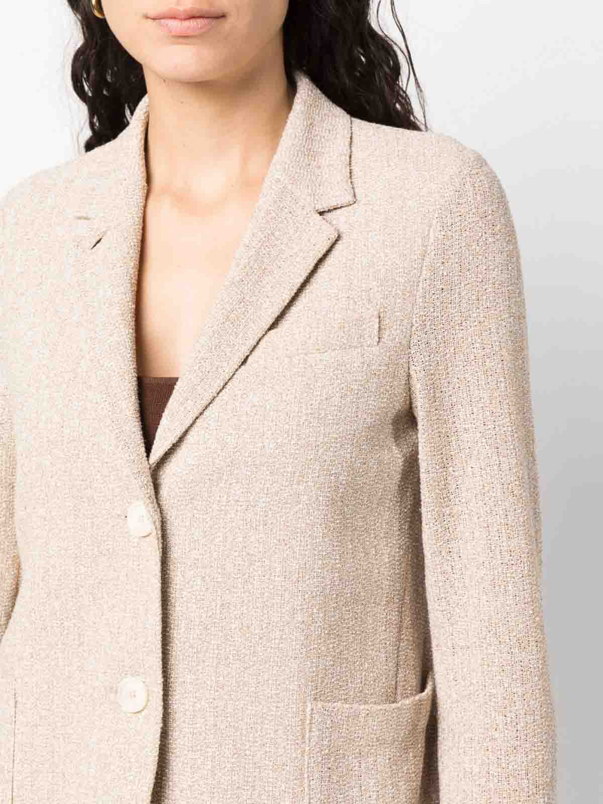 Harris Wharf London Cotton Blend Single-breasted Jacket In Neutral