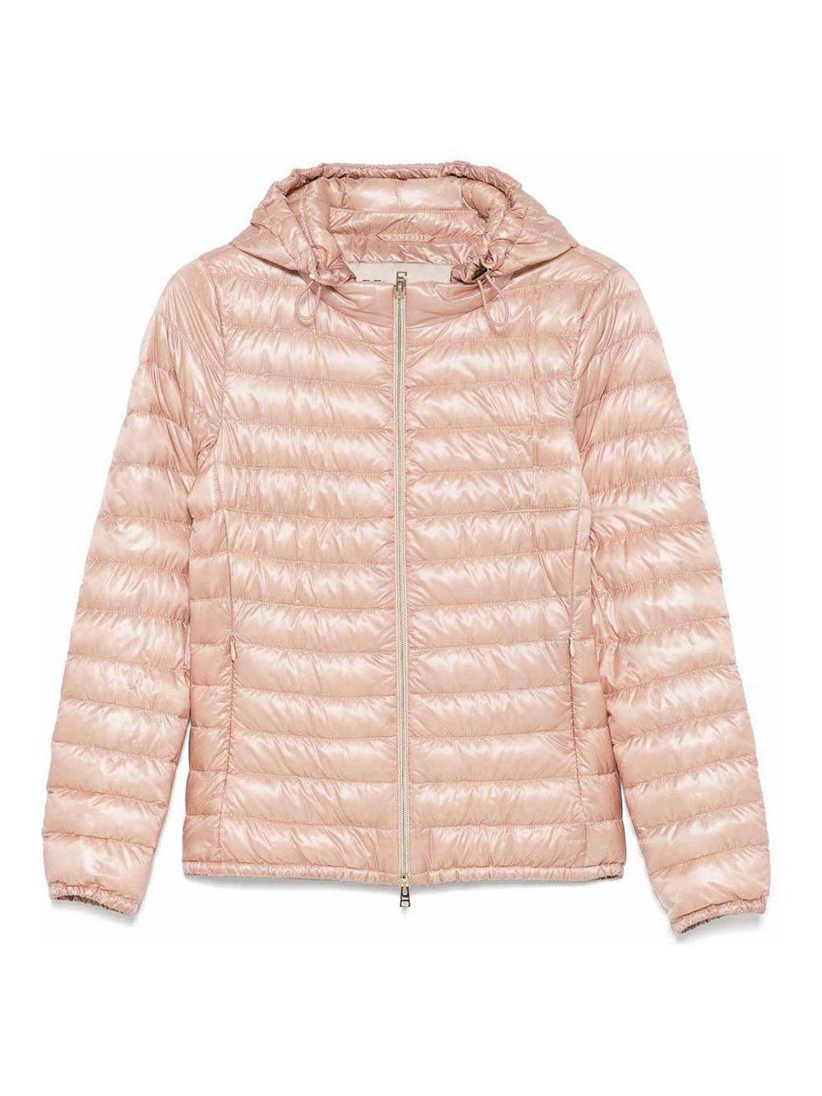 Herno Nylon Short Down Jacket In Neutral