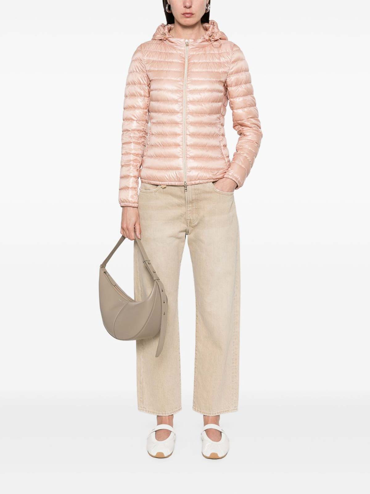 Herno Nylon Short Down Jacket In Neutral