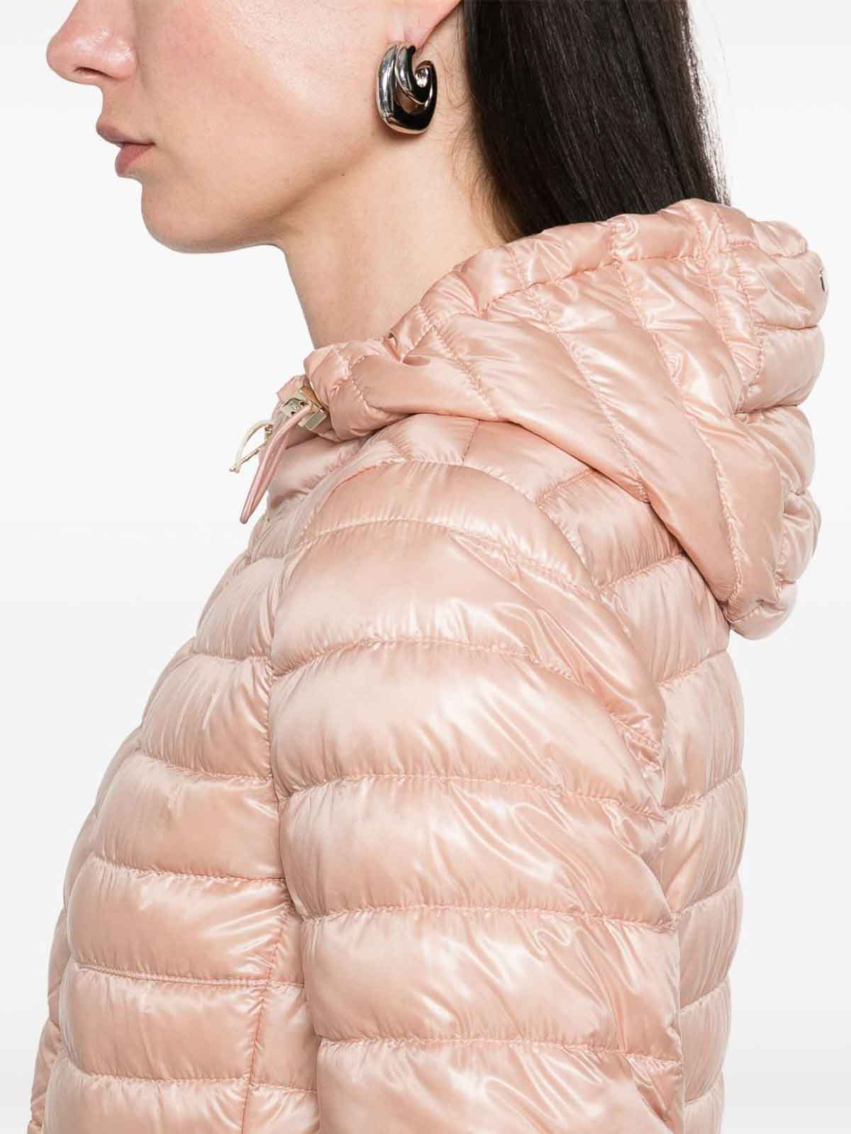 Herno Nylon Short Down Jacket In Neutral