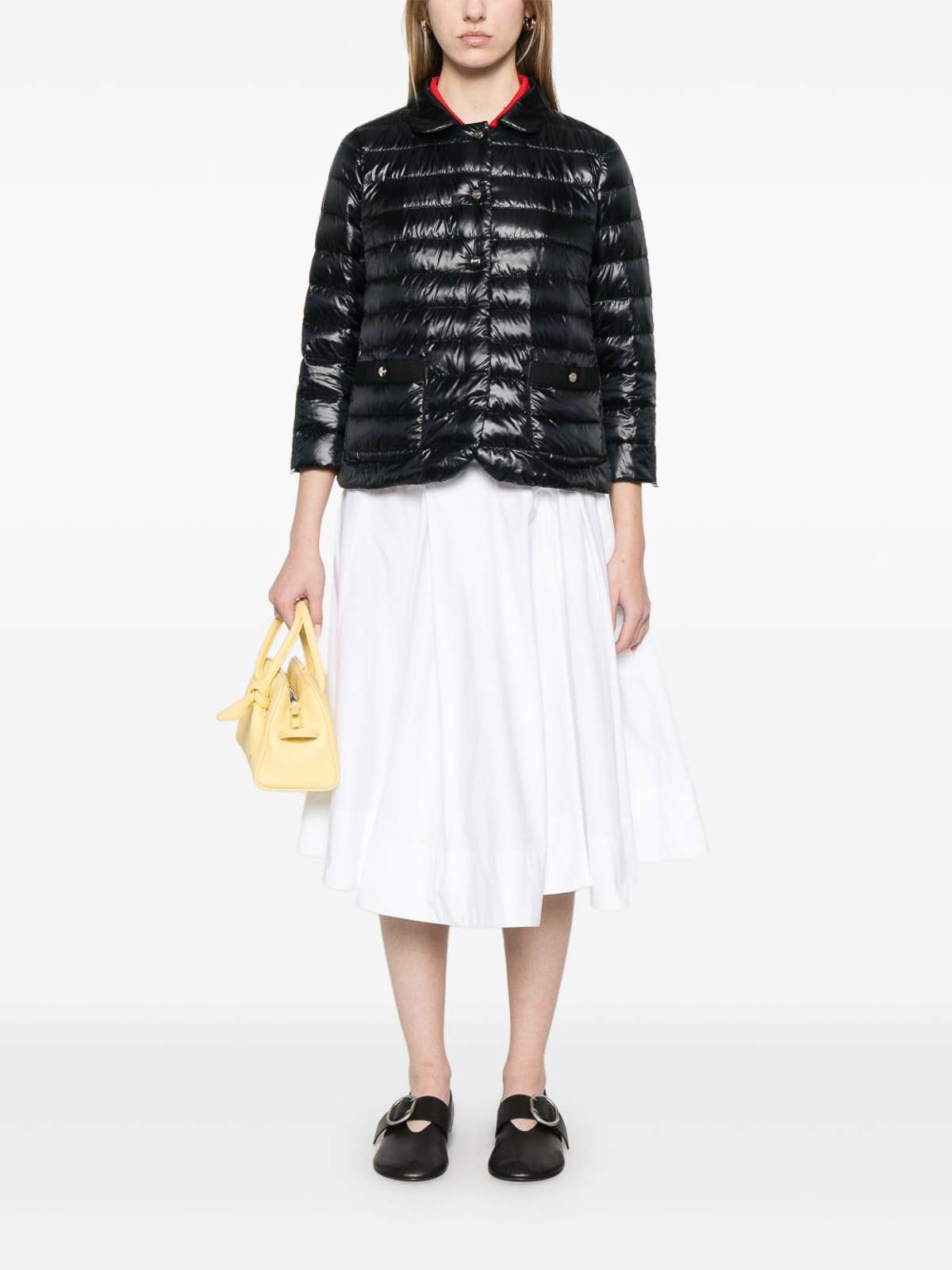 Herno Nylon Short Down Jacket In Black