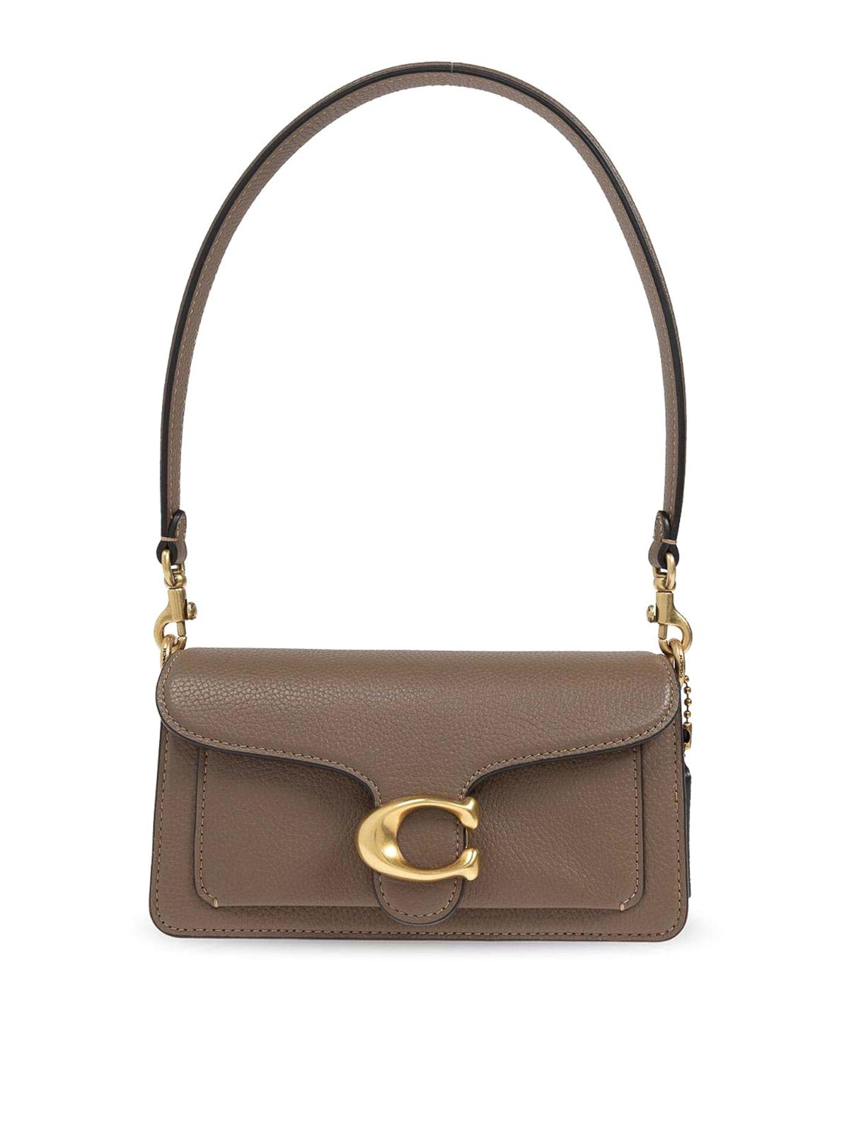 Coach Tabby 20 Leather Crossbody Bag In Gray