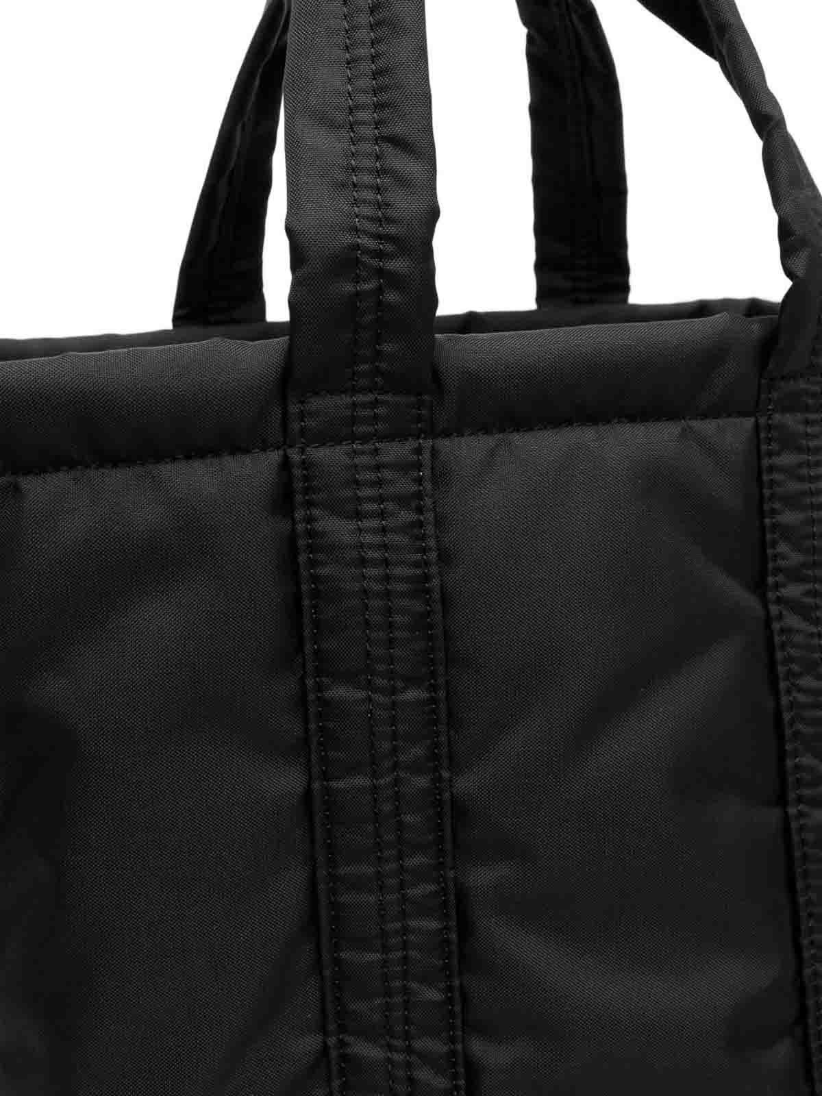 Comme Des Garçons Nylon Tote Bag In Black