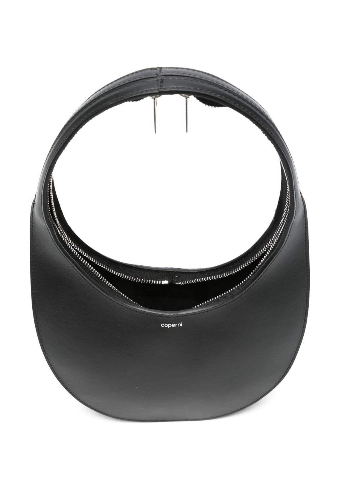 Coperni Women Medium Soft Swipe Leather Shoulder Bag In Black