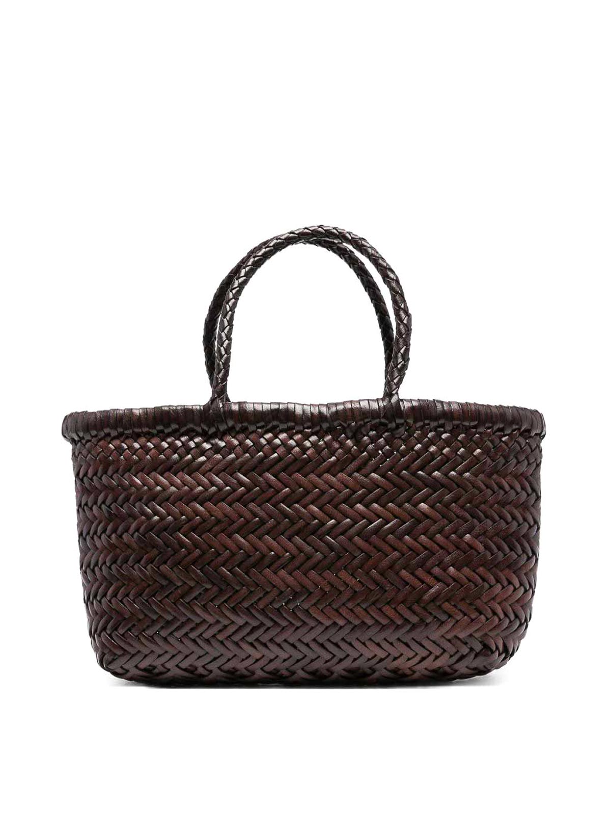 Dragon Diffusion Gora Flat Mini Tote Bag In Brown