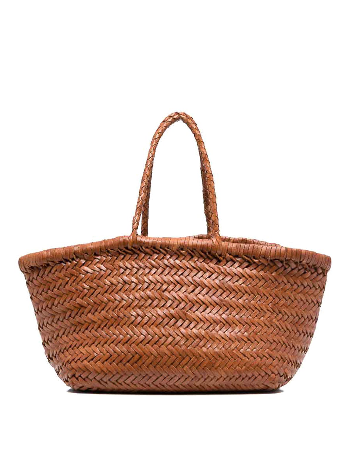 Dragon Diffusion Bamboo Triple Jump Small Tote Bag In Brown