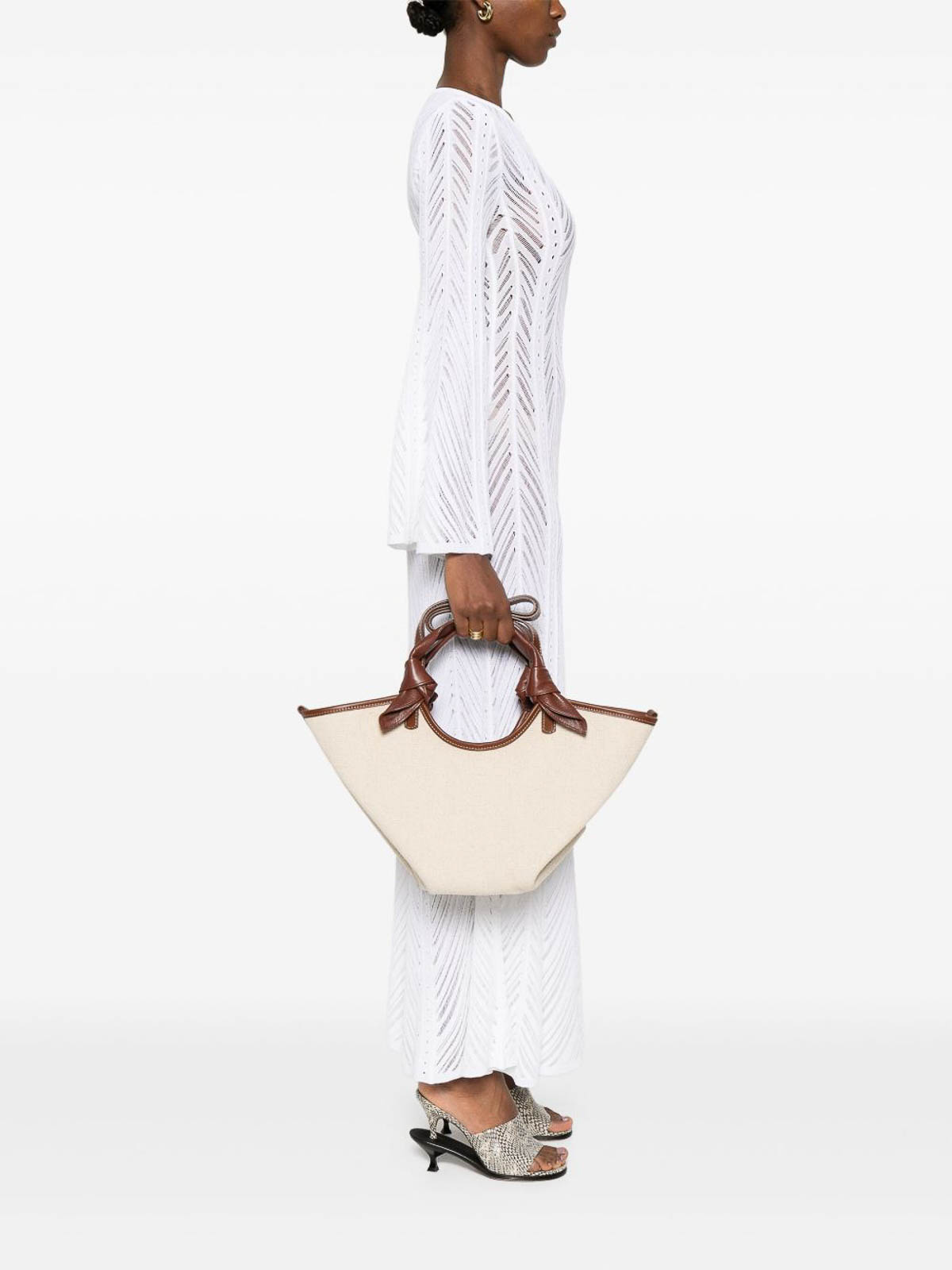 Hereu Fonol Small Canvas Tote In Brown